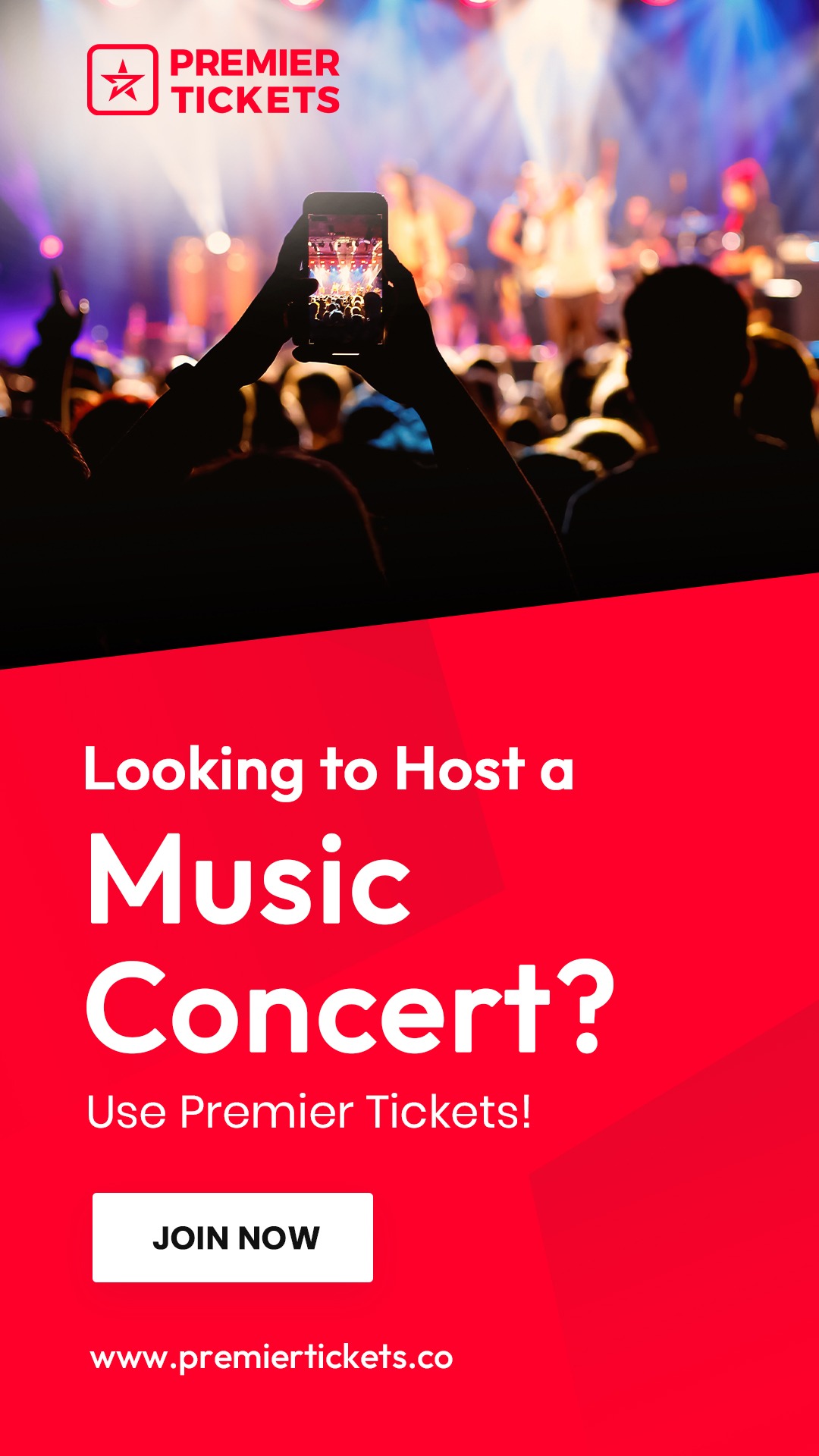 Premier Tickets Facebook ad from Aug 5, 2025