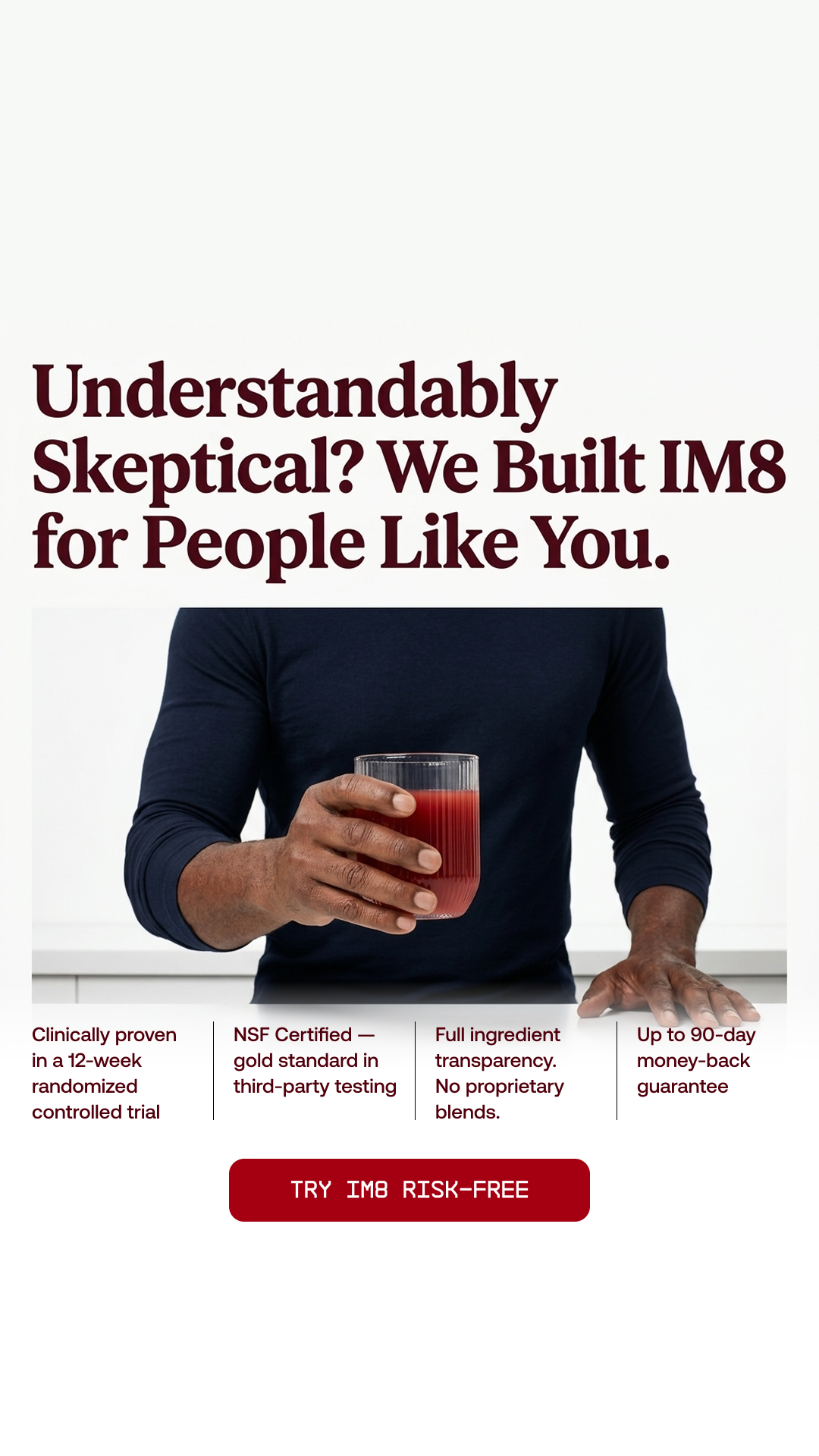 IM8 Health Facebook ad