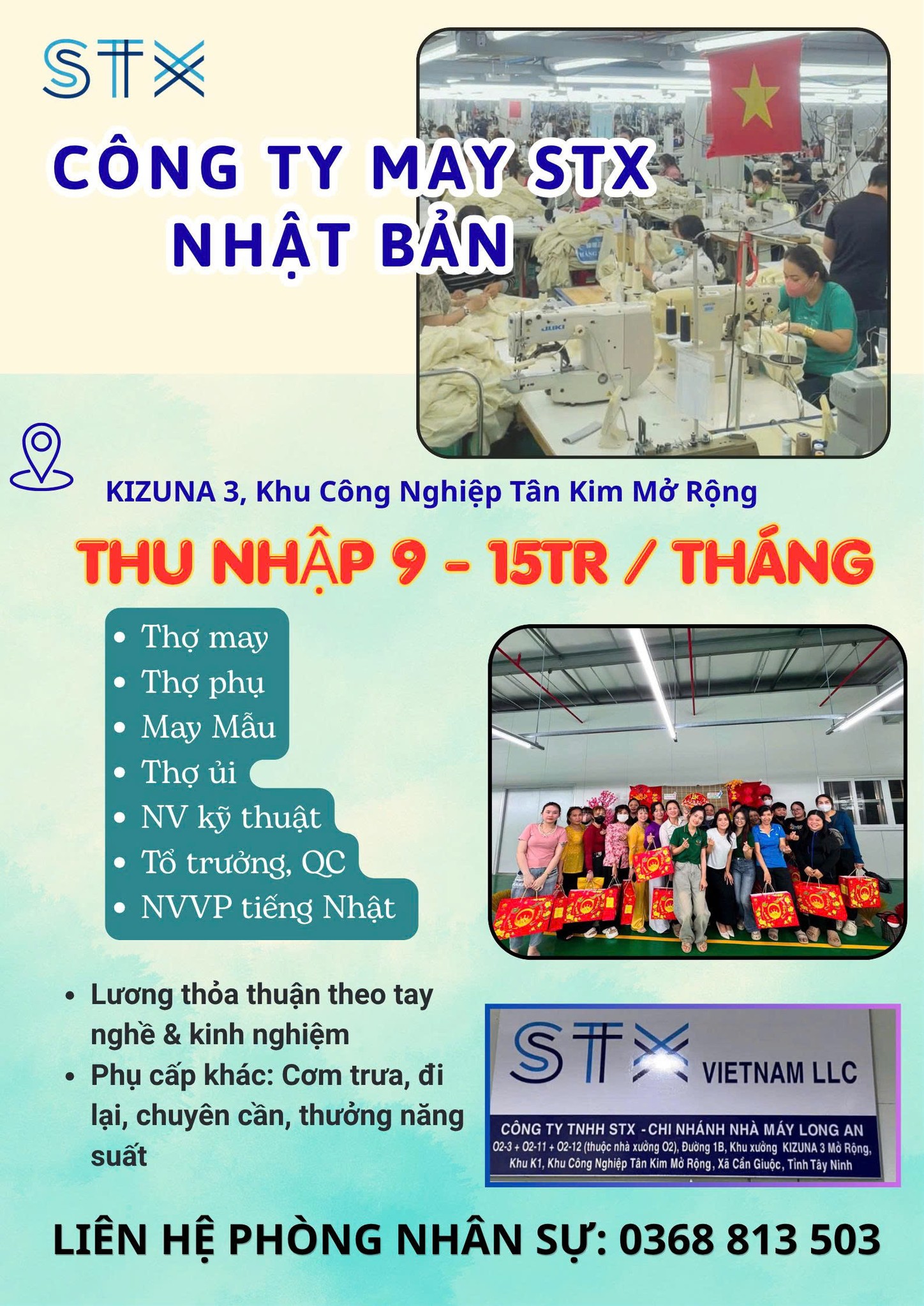 Công Ty TNHH STX Việt Nam Facebook ad: STX VIỆT NAM, THÔNG BÁO TUYỂN DỤNG