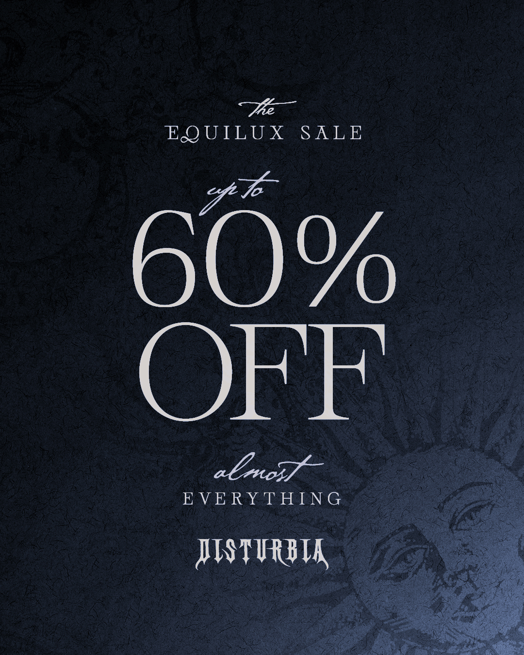 Disturbia Facebook ad: Up To 60% Off