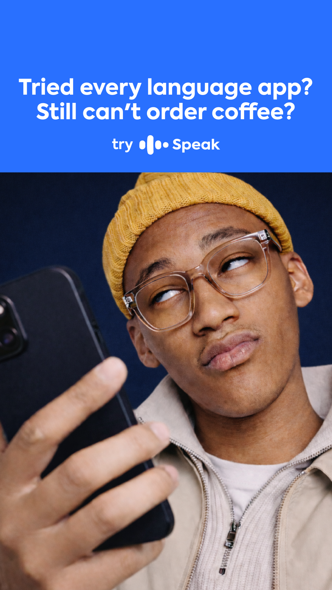 Speak Facebook ad