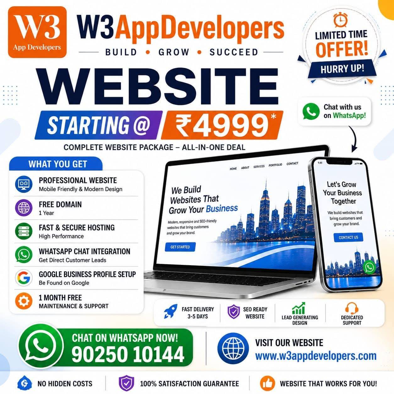 Training Trains Ads Makers Facebook ad: Grow Your Business with a Professional Website!