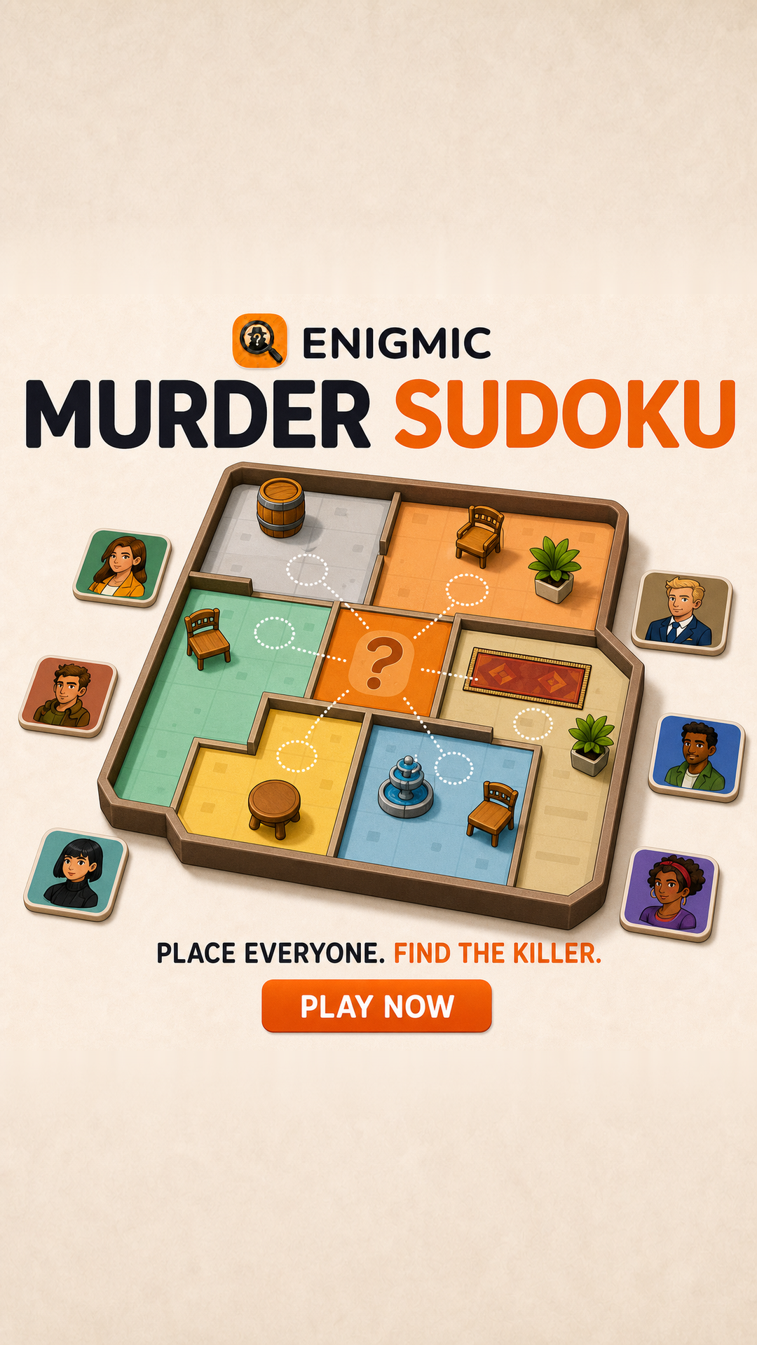 Infinity Games Facebook ad: Murder mystery mixed with sudoku!