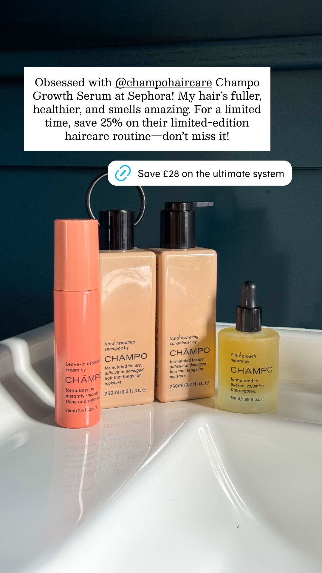 Chāmpo Haircare Facebook ad
