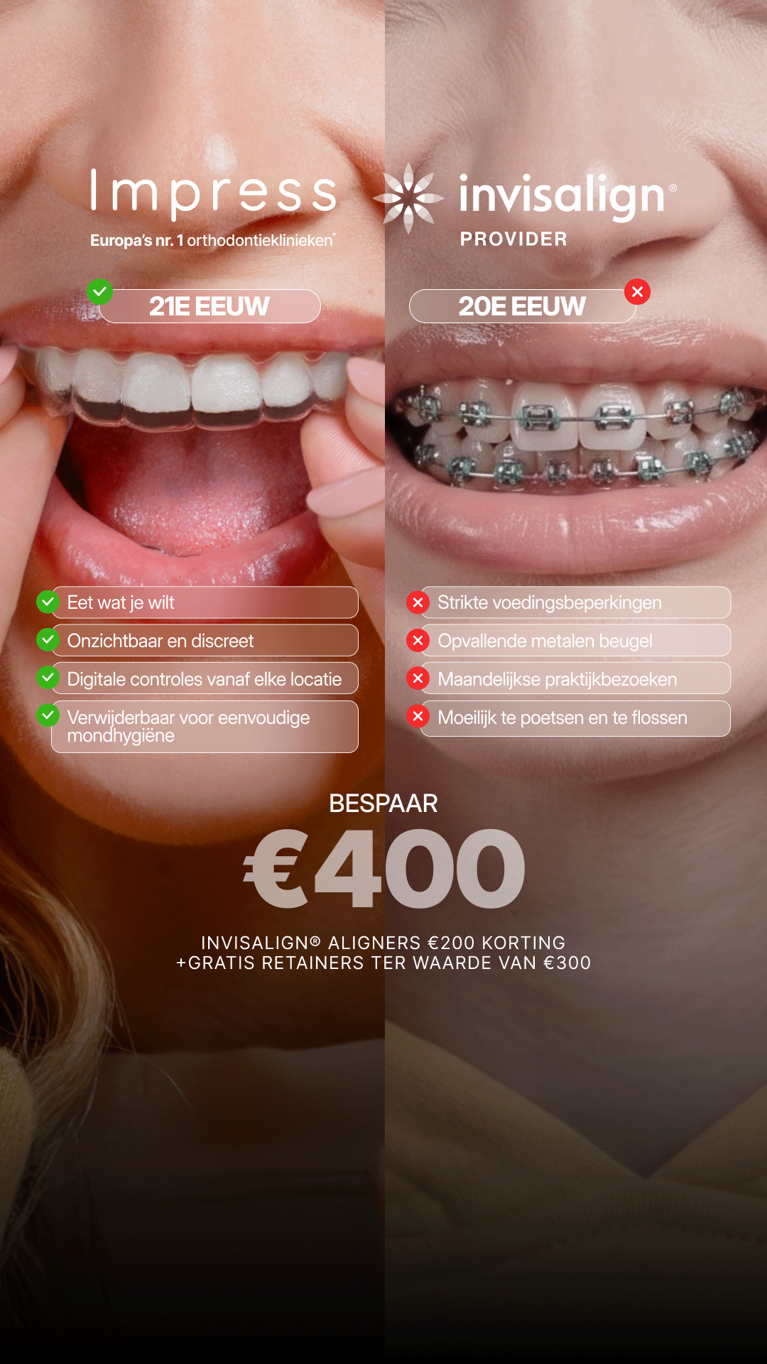Impress Nederland Aligners Facebook ad