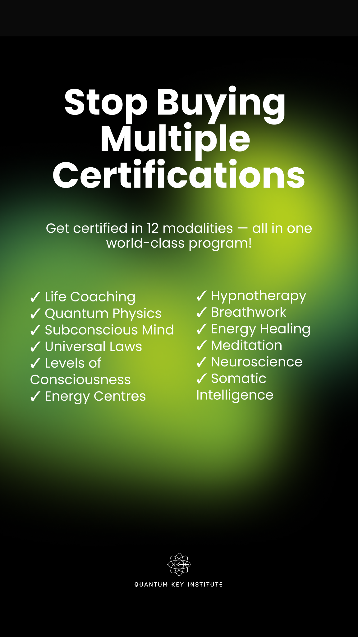 Quantum Key Institute Facebook ad