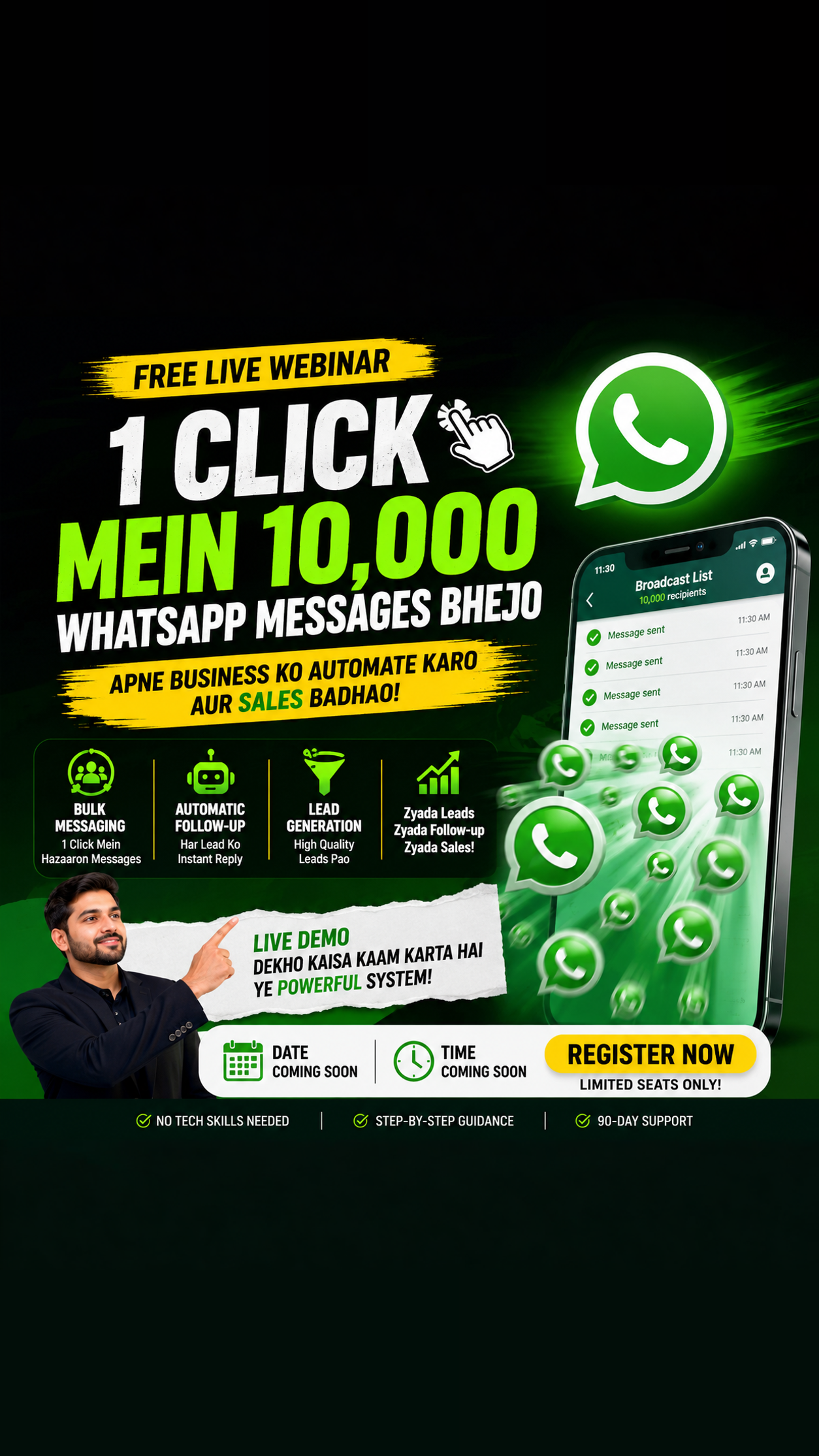 Wappauto Facebook ad: 10,000 Messages in 7 Seconds? Yes, Really.