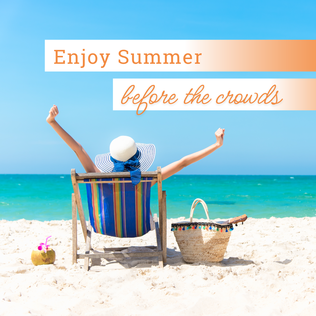 Scenic Stays Facebook ad: Summer starts early on the Emerald Coast!