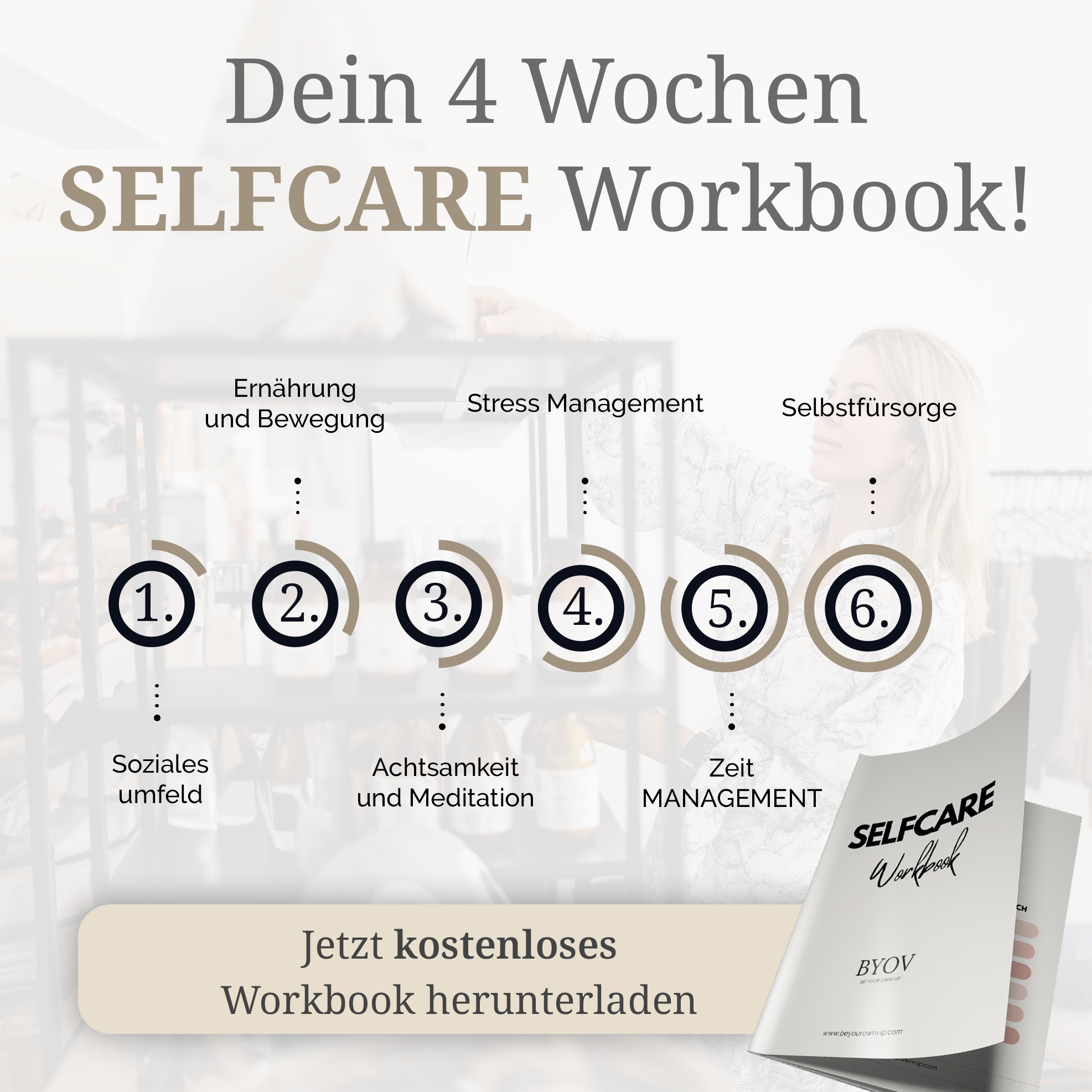 Katja Nickel - Be your own VIP Facebook ad: 4-Wochen-Selfcare-Workbook