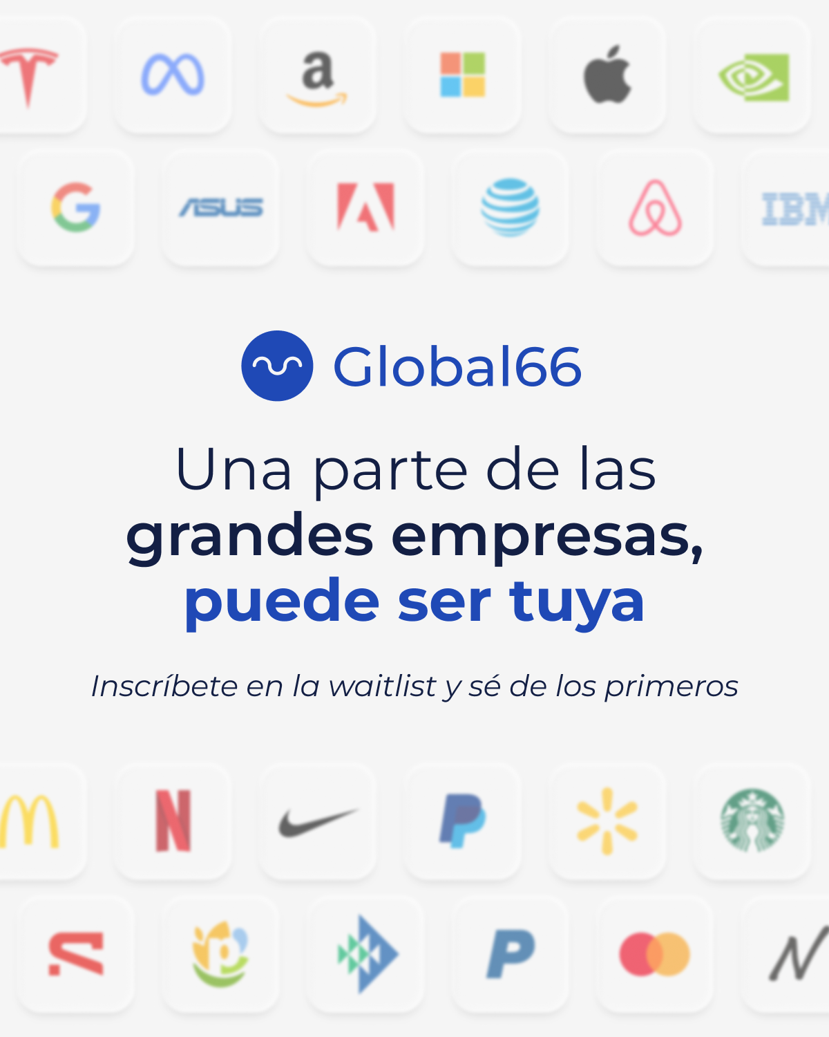 Global66 Facebook ad: Pronto tendrás tu propia cuenta de inversiones en EE.UU
