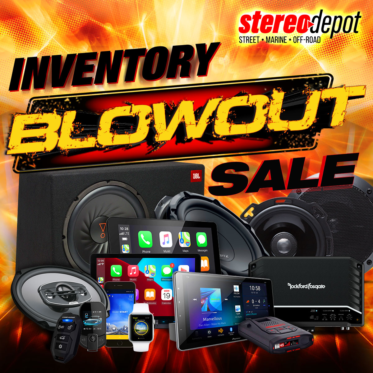 Stereo Depot Facebook ad: Chat with us