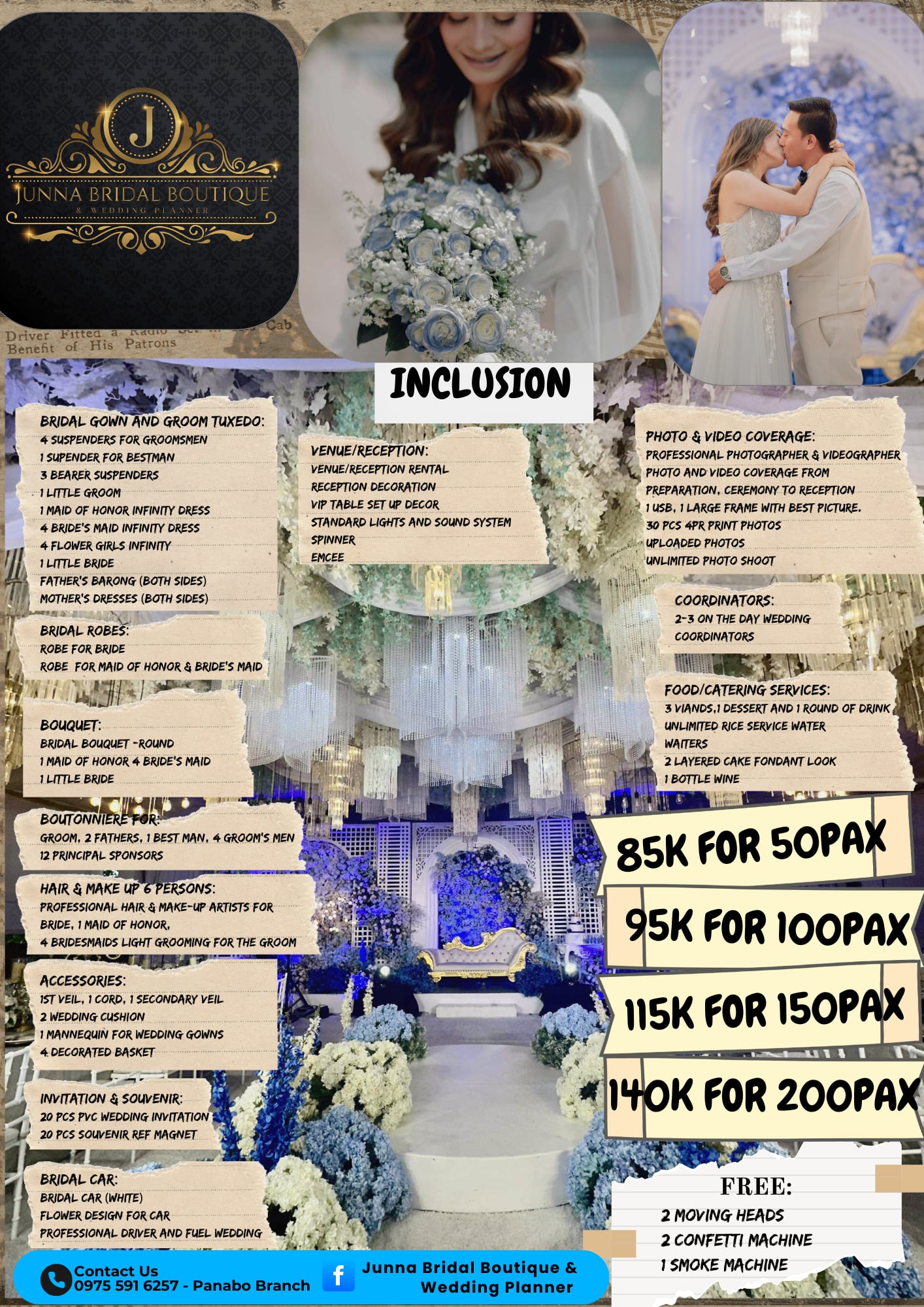 Junna Bridal Boutique & Wedding Planner by: Junna Bridal Facebook ad