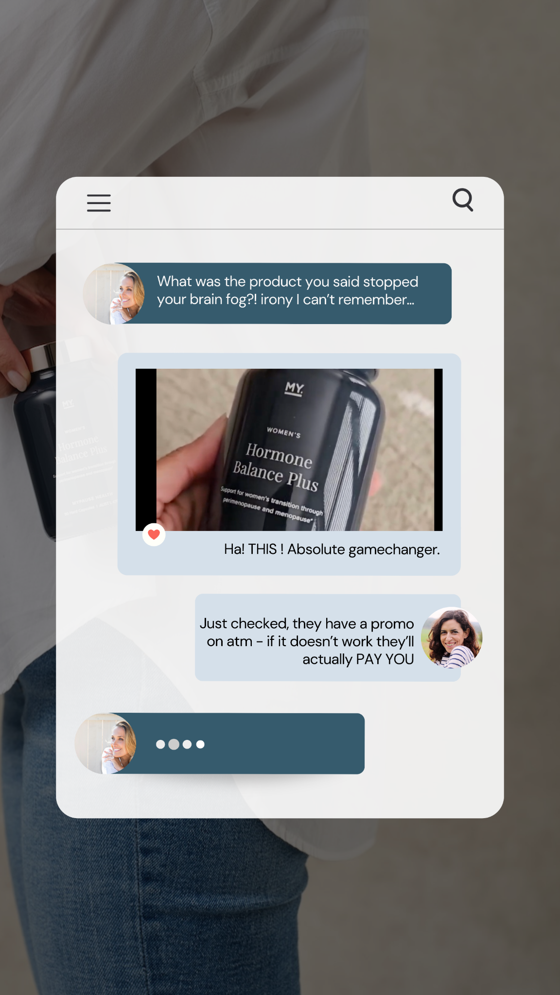 MyPause Health Facebook ad