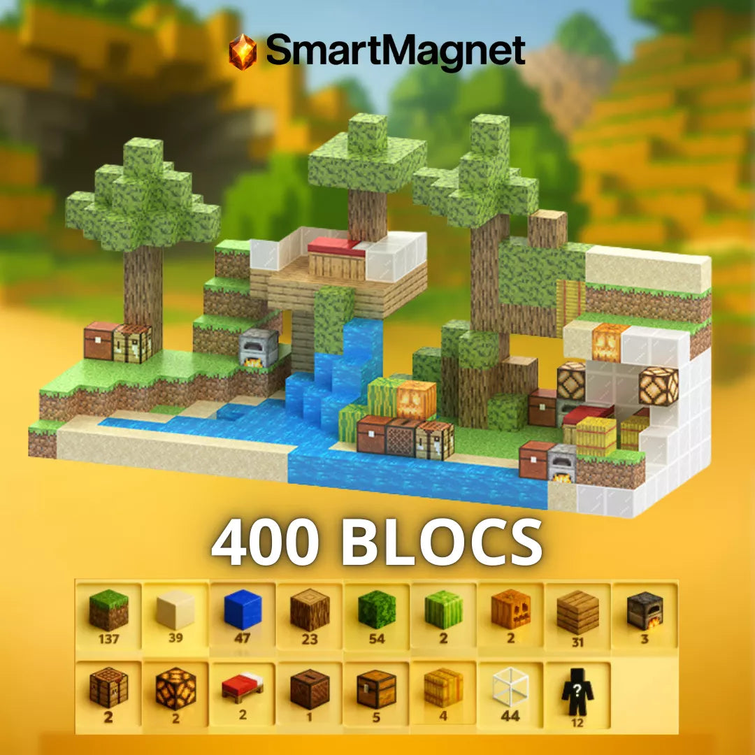 SmartMagnet Facebook ad: LE JOUET PRÉFÉRÉ DES FANS DE MINECRAFT