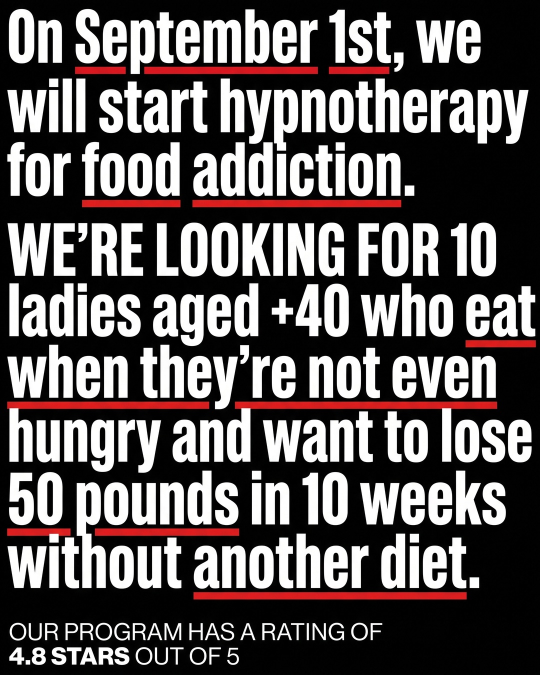 Hypnozio: power of hypnotherapy Facebook ad