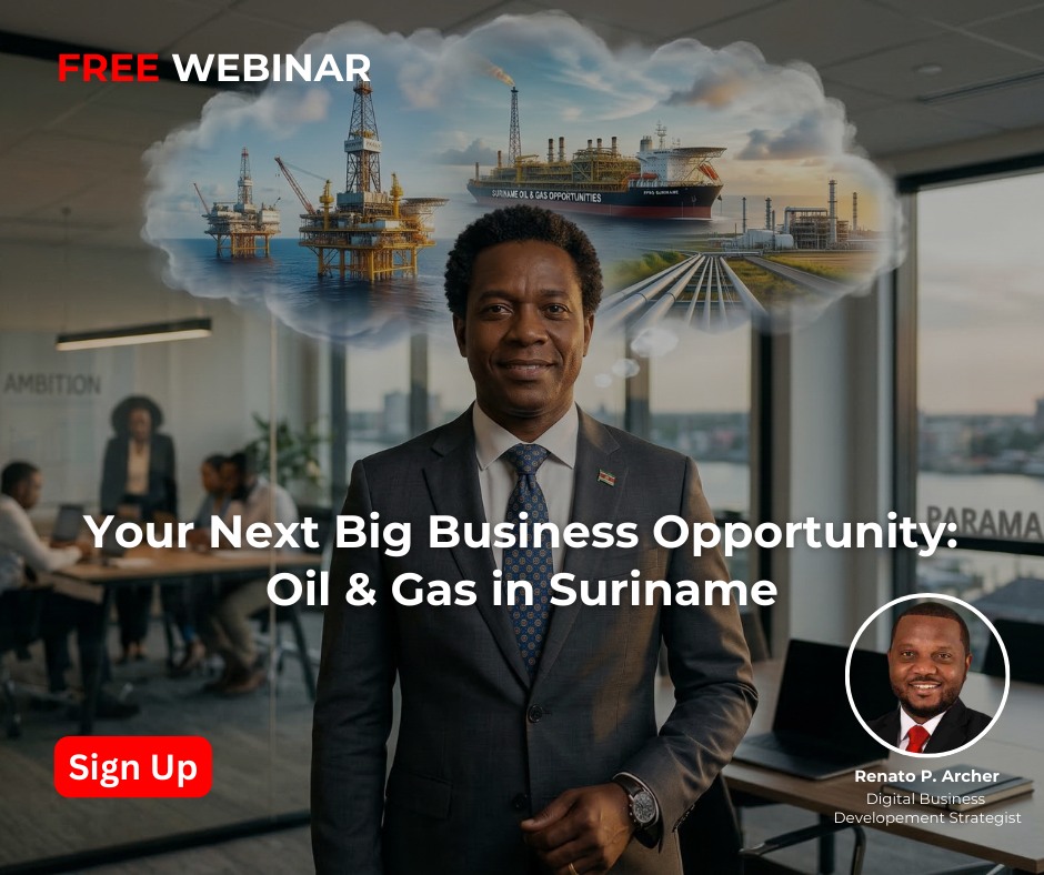 Renato P. Archer Facebook ad: Business Opportunities Ahead: Oil & Gas in Suriname