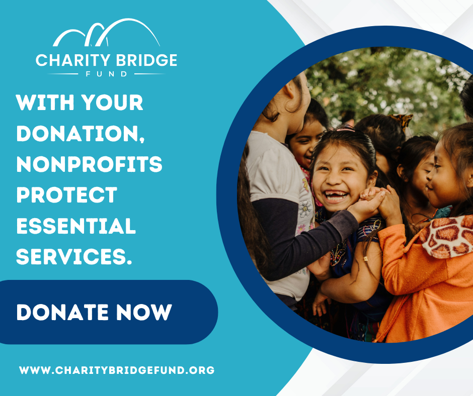 Charity Bridge Fund Facebook ad: One of the biggest challenges in philanthropy today…