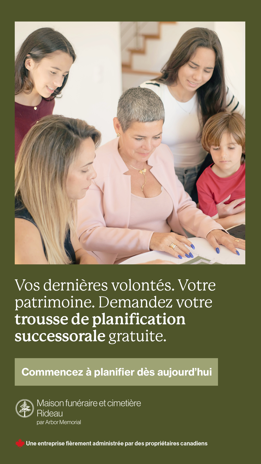 Maison funéraire et Cimetière Rideau Facebook ad from May 6, 2026