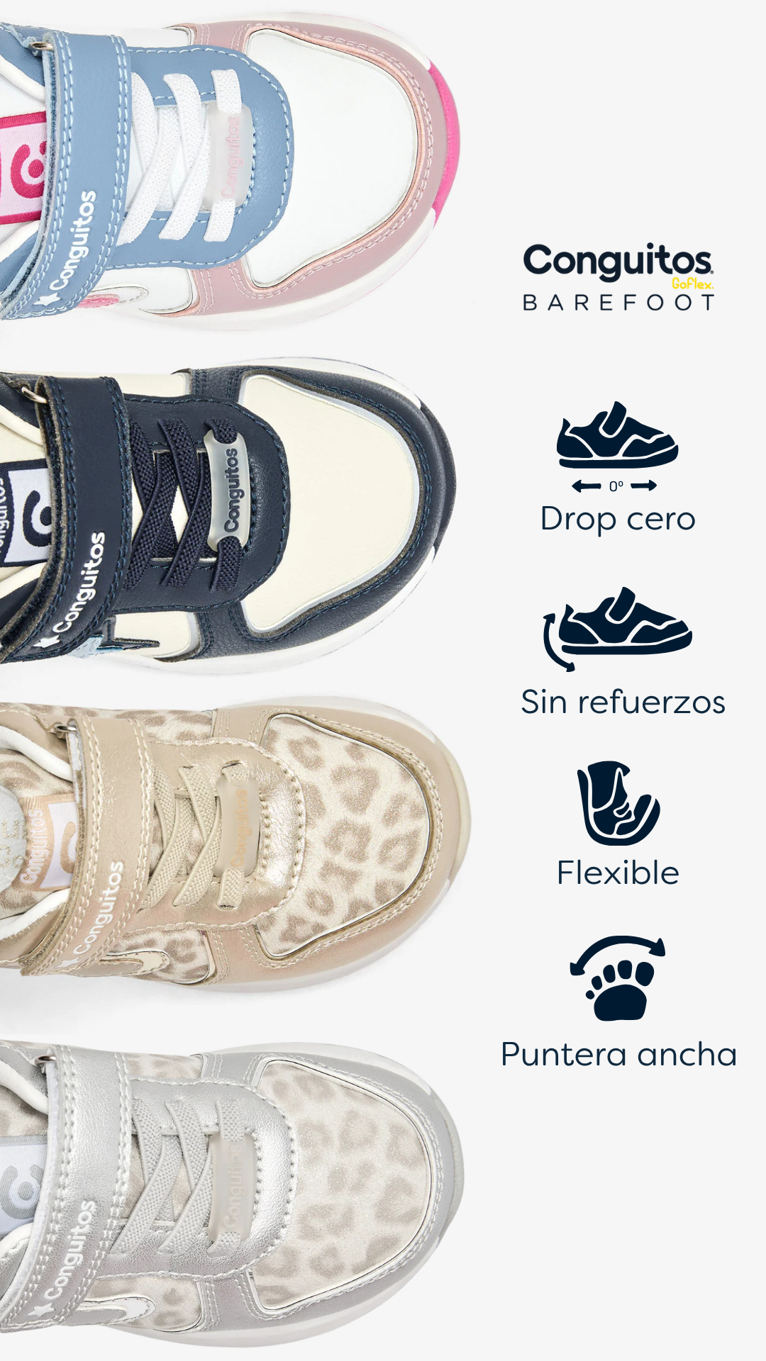 Conguitos Facebook ad: Barefoot Con Luz