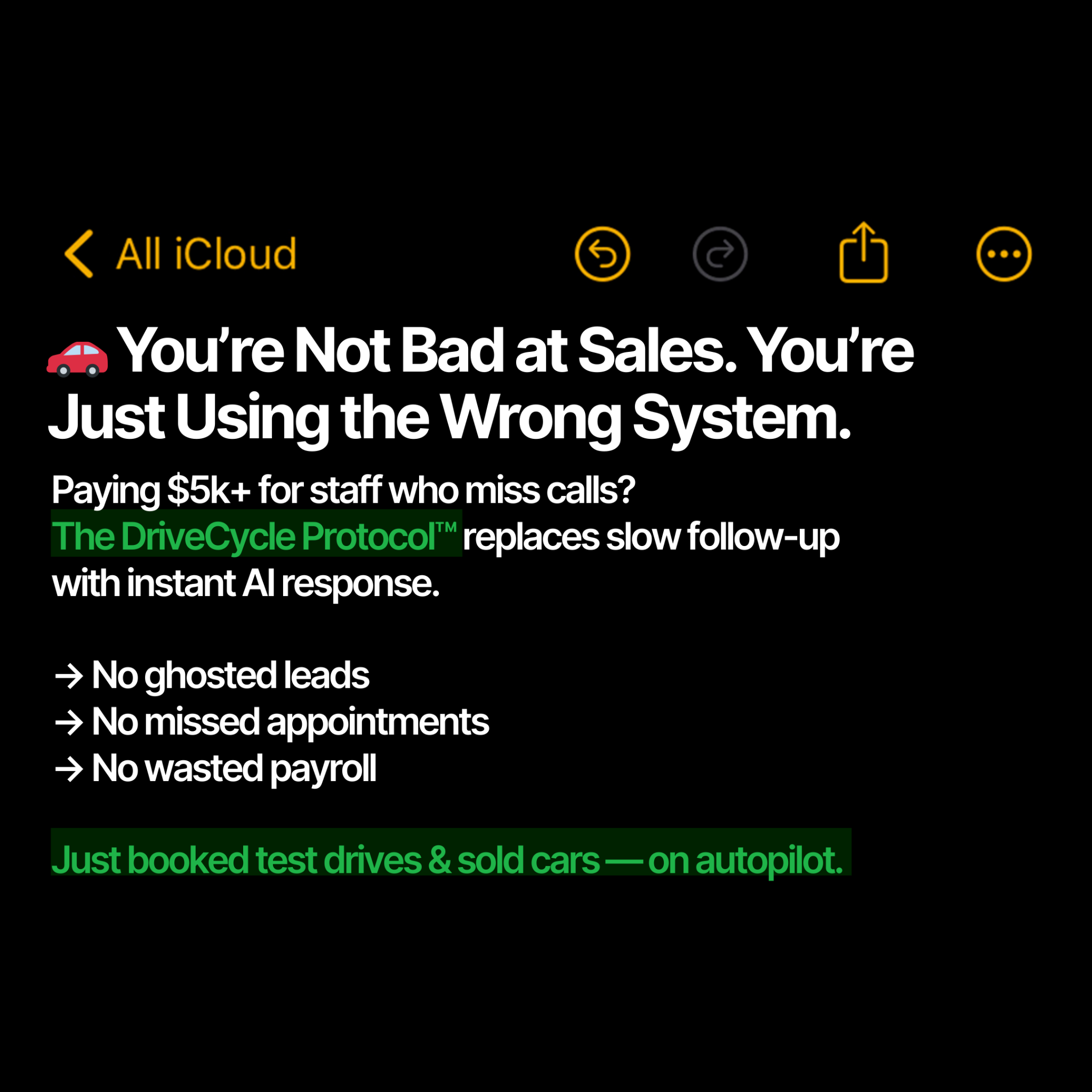 Quativacom Facebook ad: Car Dealerships: Add 120+ Showroom Appointments & 60+ Sold…