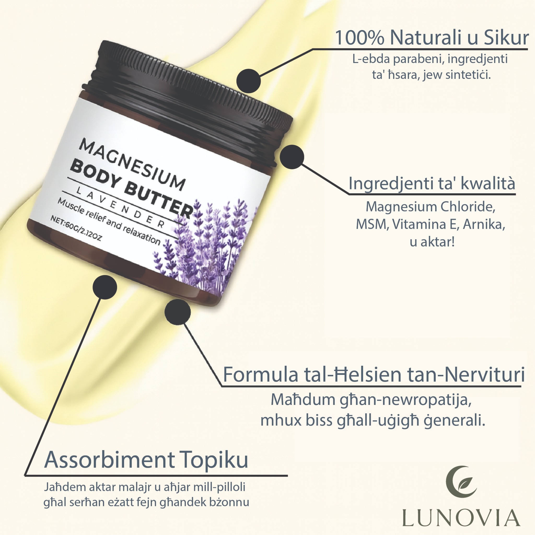 Lunovia Facebook ad from Aug 25, 2025