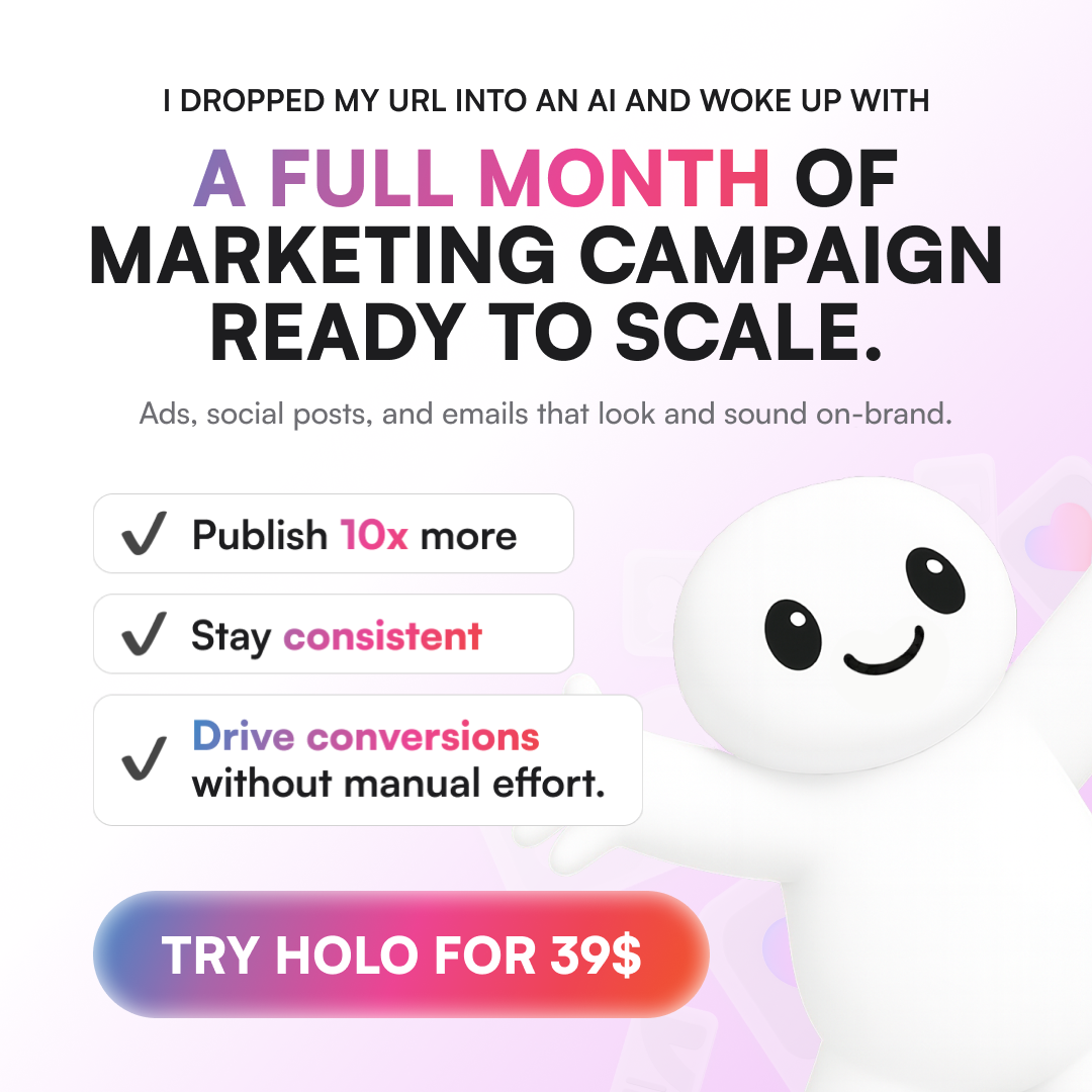Holo Facebook ad