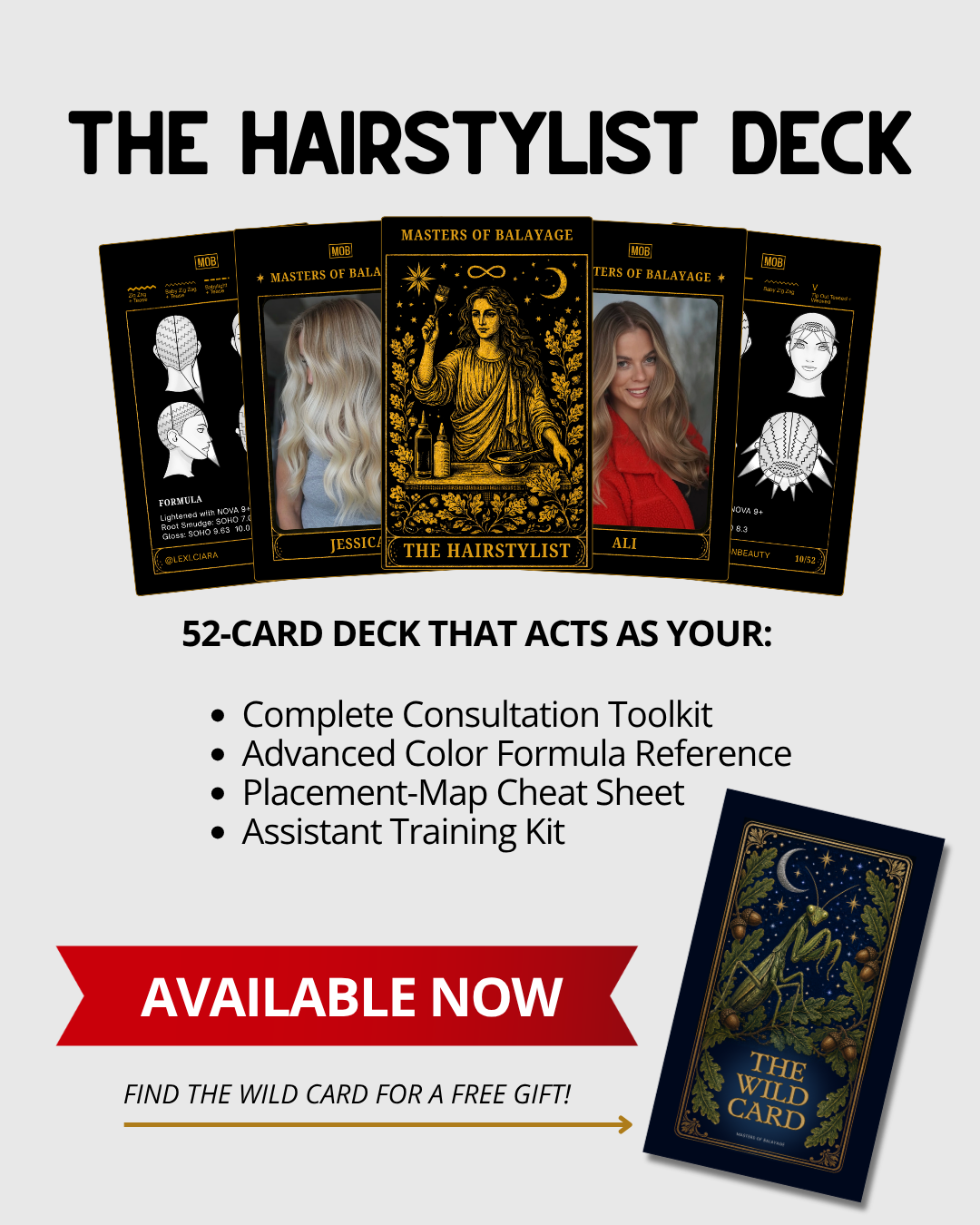 Masters of Balayage Facebook ad: 52 Cards. Unlimited Confidence.