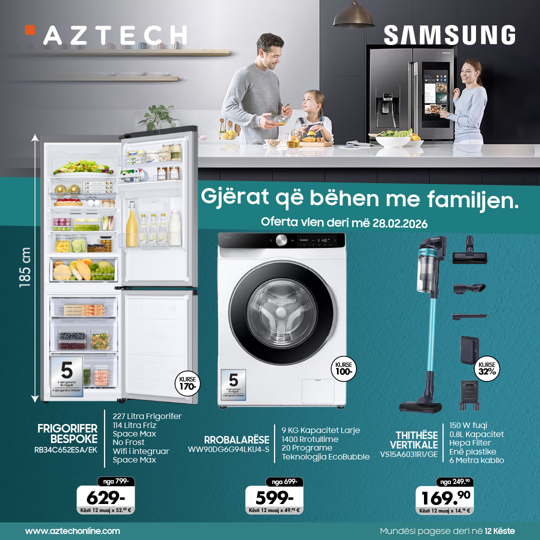 AZTECH Facebook ad: Gjërat që bëhen me familjen me Samsung, vetëm…