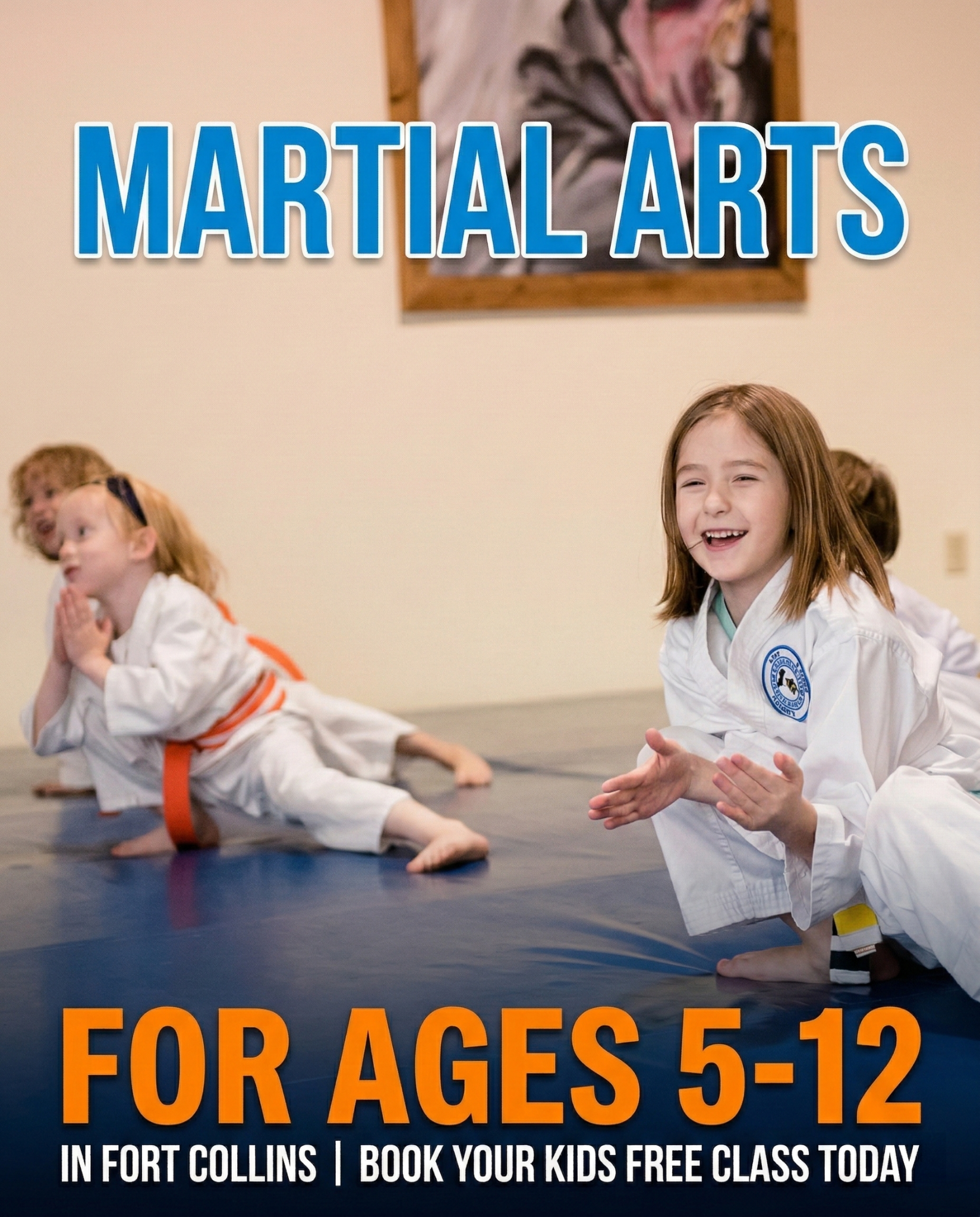 Total Ryu Martial Arts Facebook ad: Free Kids Martial Arts Class in Fort Collins
