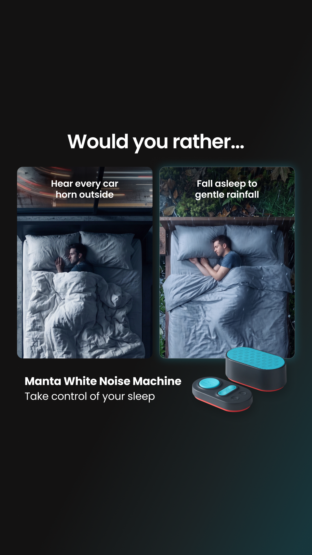 Manta Sleep Facebook ad