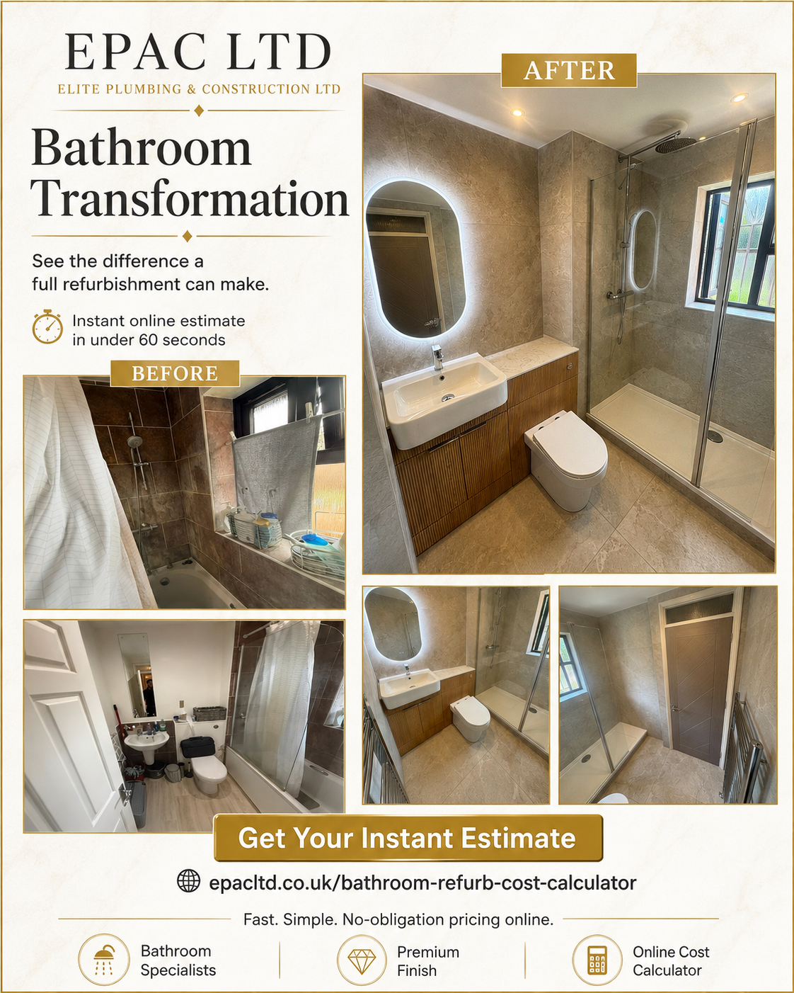 Elite Plumbing and Construction Ltd Facebook ad