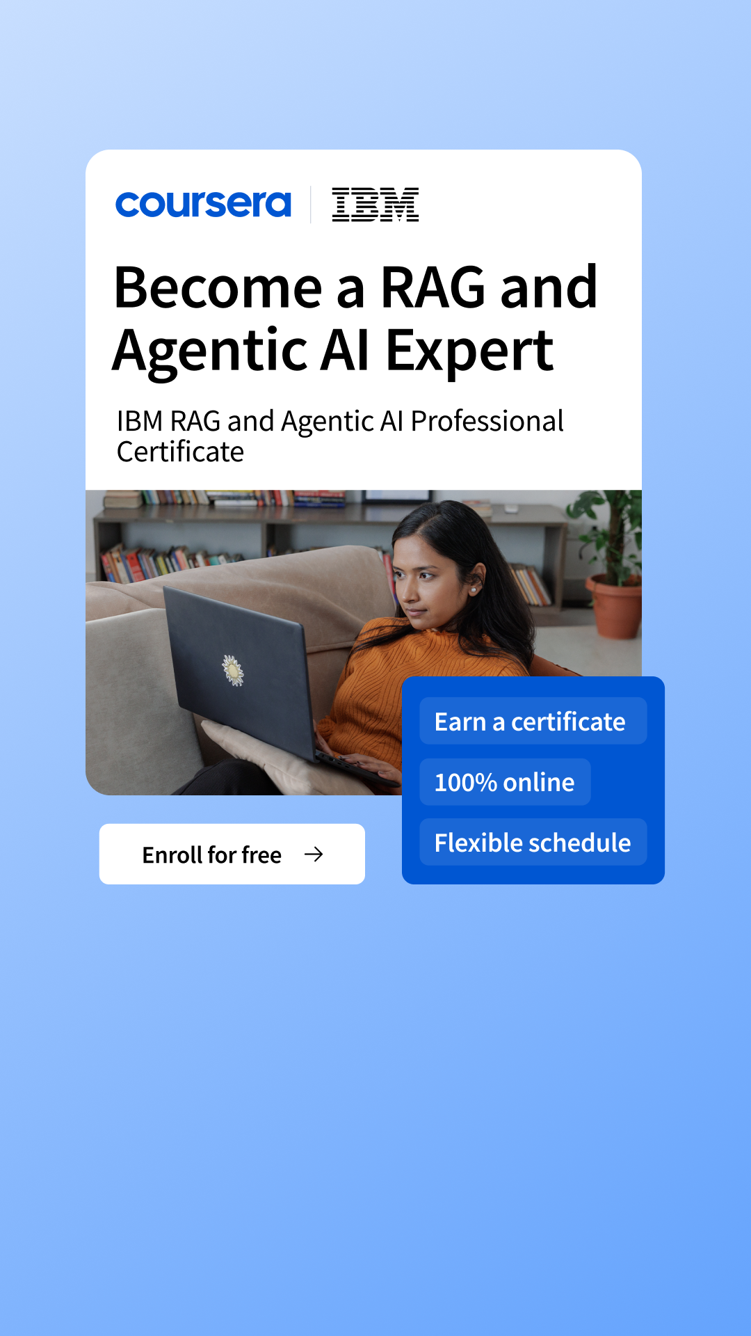 Coursera Facebook ad