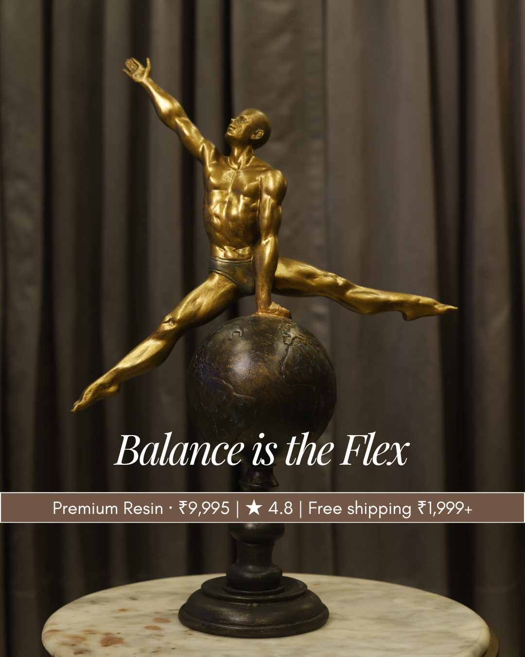 Decorhelm Facebook ad: Balance Is the Real Flex