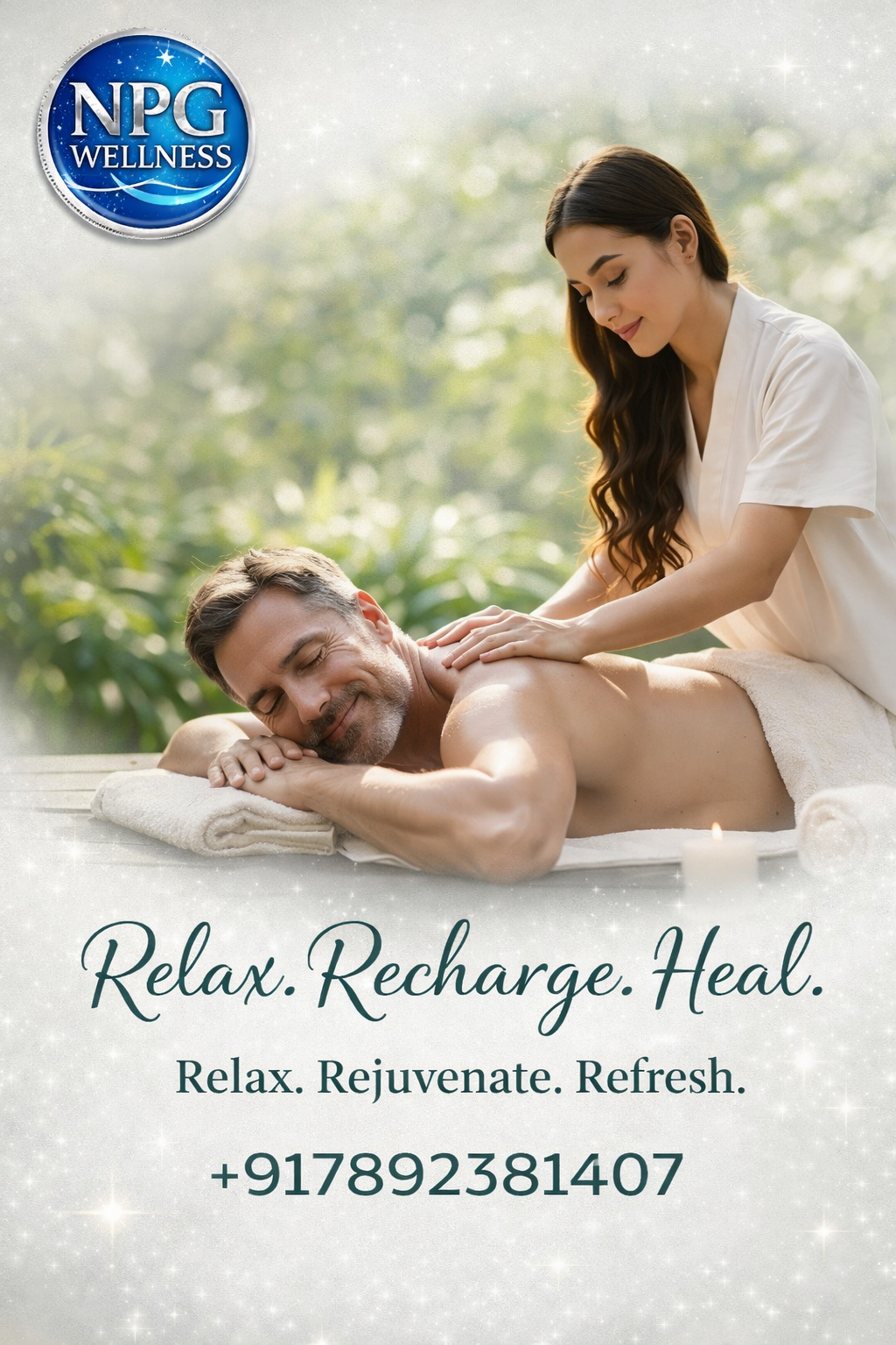 LUCKY company Facebook ad: Relax • Refresh • Rejuvenate