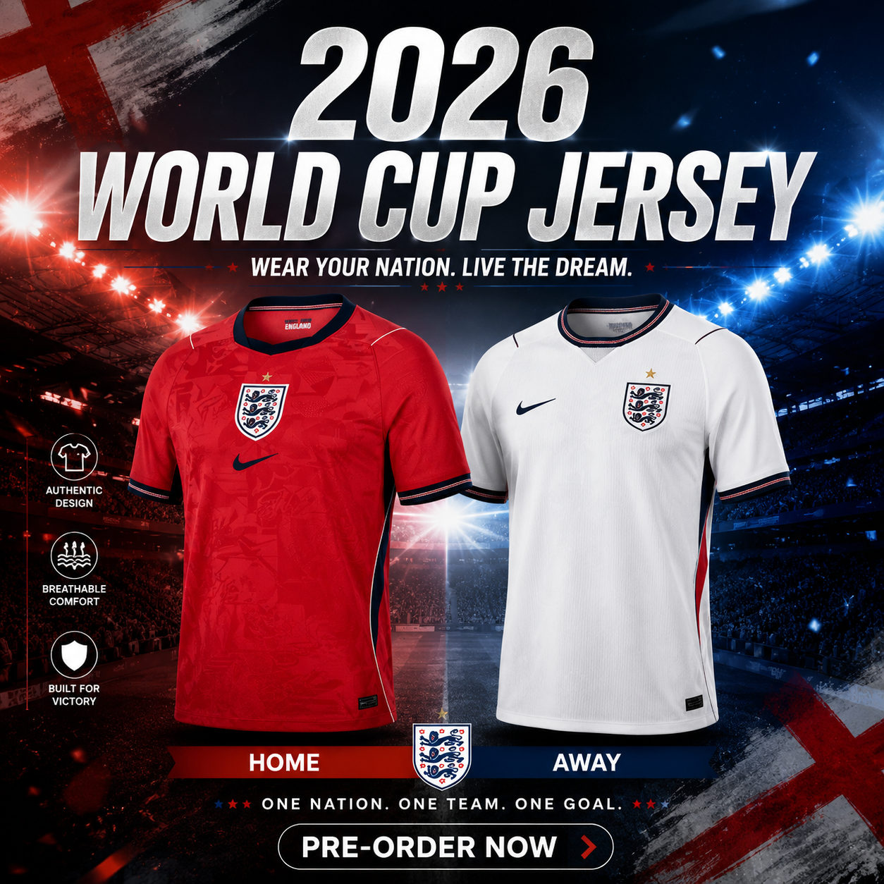 Zoey Facebook ad: 2026 WORLD CUP JERSEY, WEAR YOUR NATION!