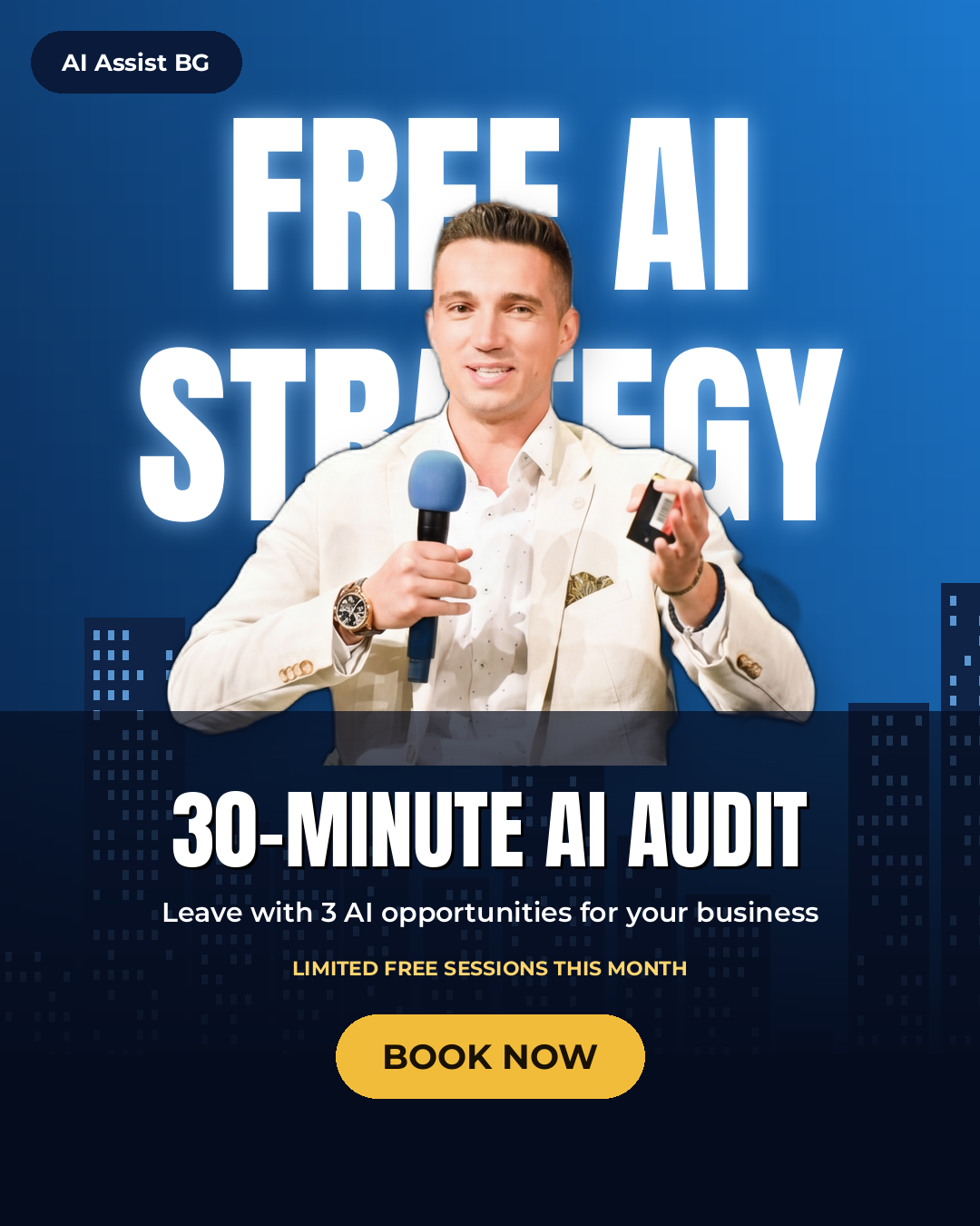 AI Assist BG Facebook ad: Get a Custom AI Roadmap for Your Company