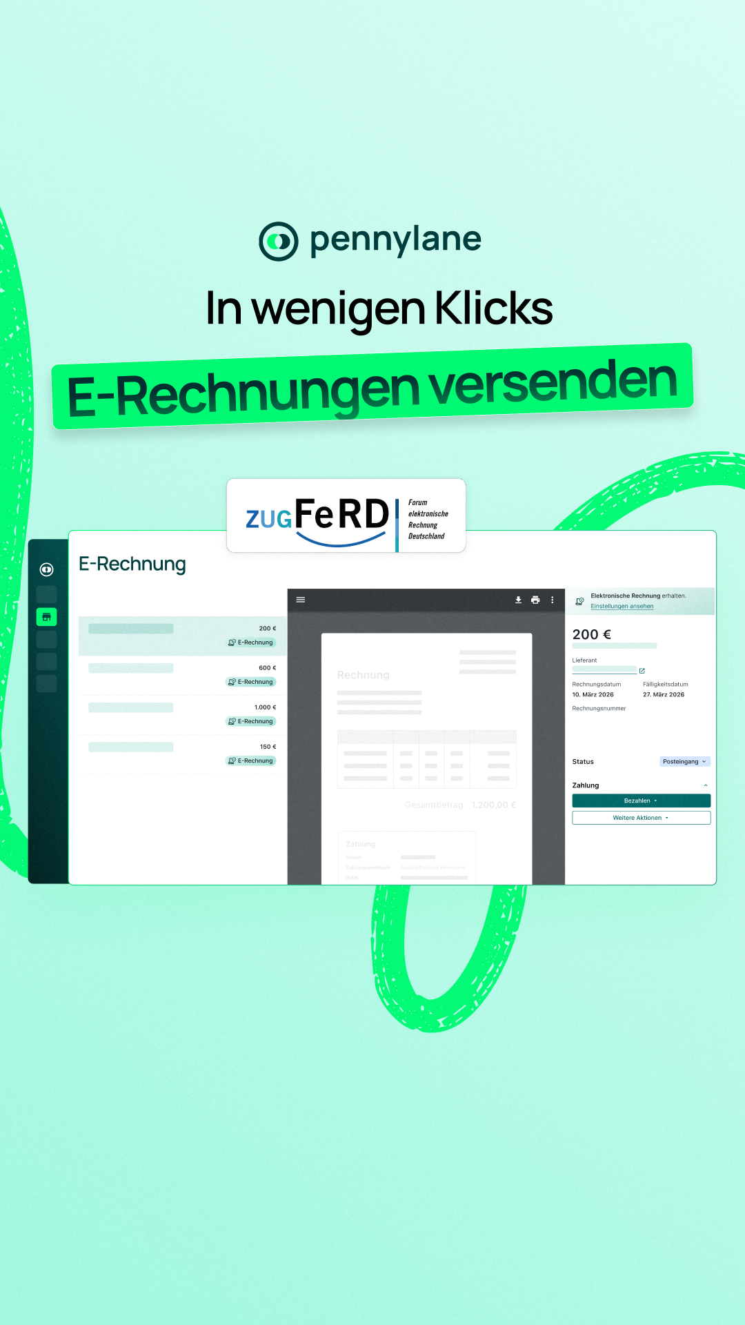 Pennylane - Comptabilité Facebook ad: E-Rechnungen direkt aus der Buchhaltung