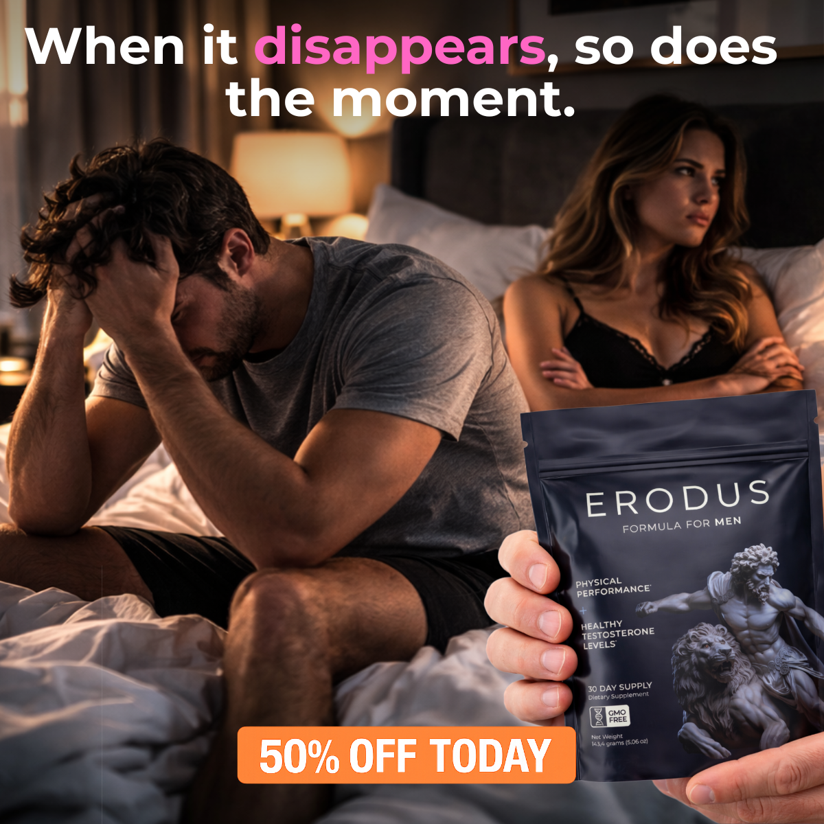 Erodus Formula For Men Facebook ad
