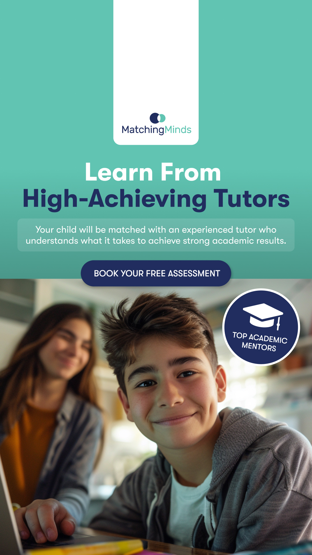 Matching Minds Facebook ad from Aug 9, 2026