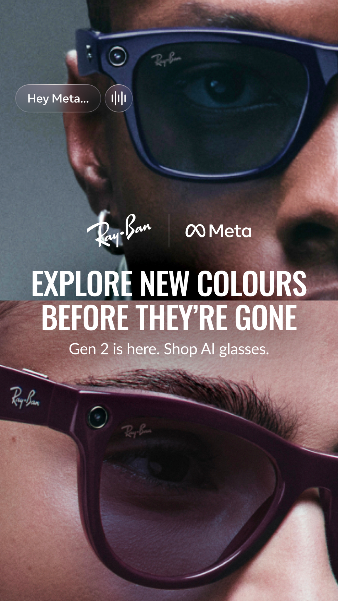 Ray-Ban Meta Facebook ad