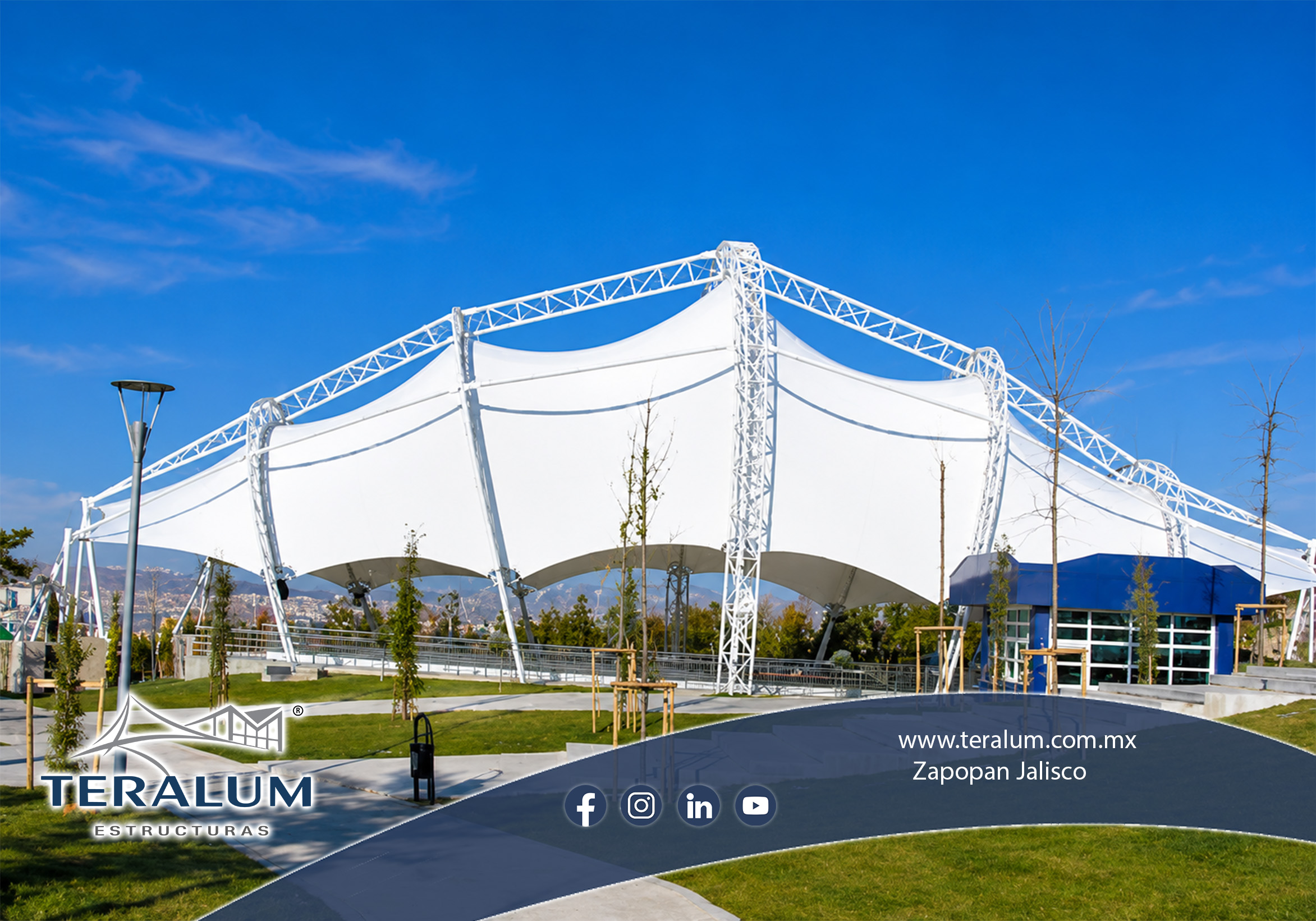 Teralum Estructuras Facebook ad: En Teralum diseñamos y construimos Velarías…