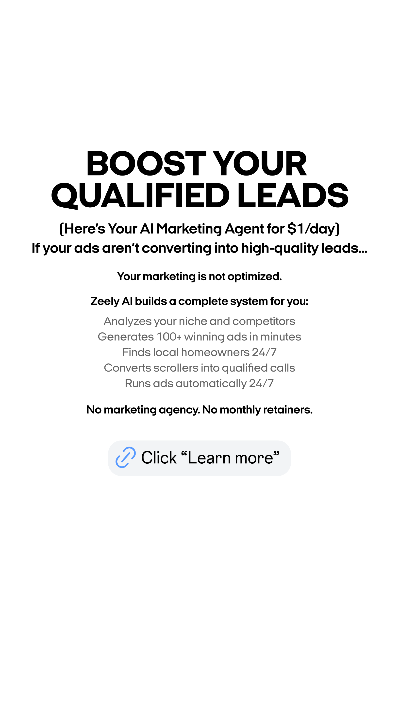 Zeely: Grow Sales with AI Facebook ad