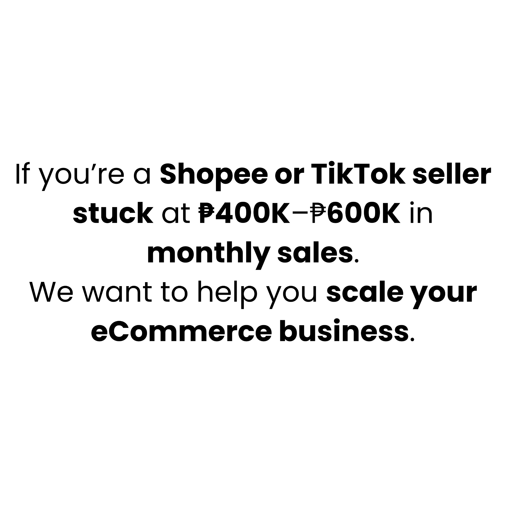 ECOM Accelerator Facebook ad