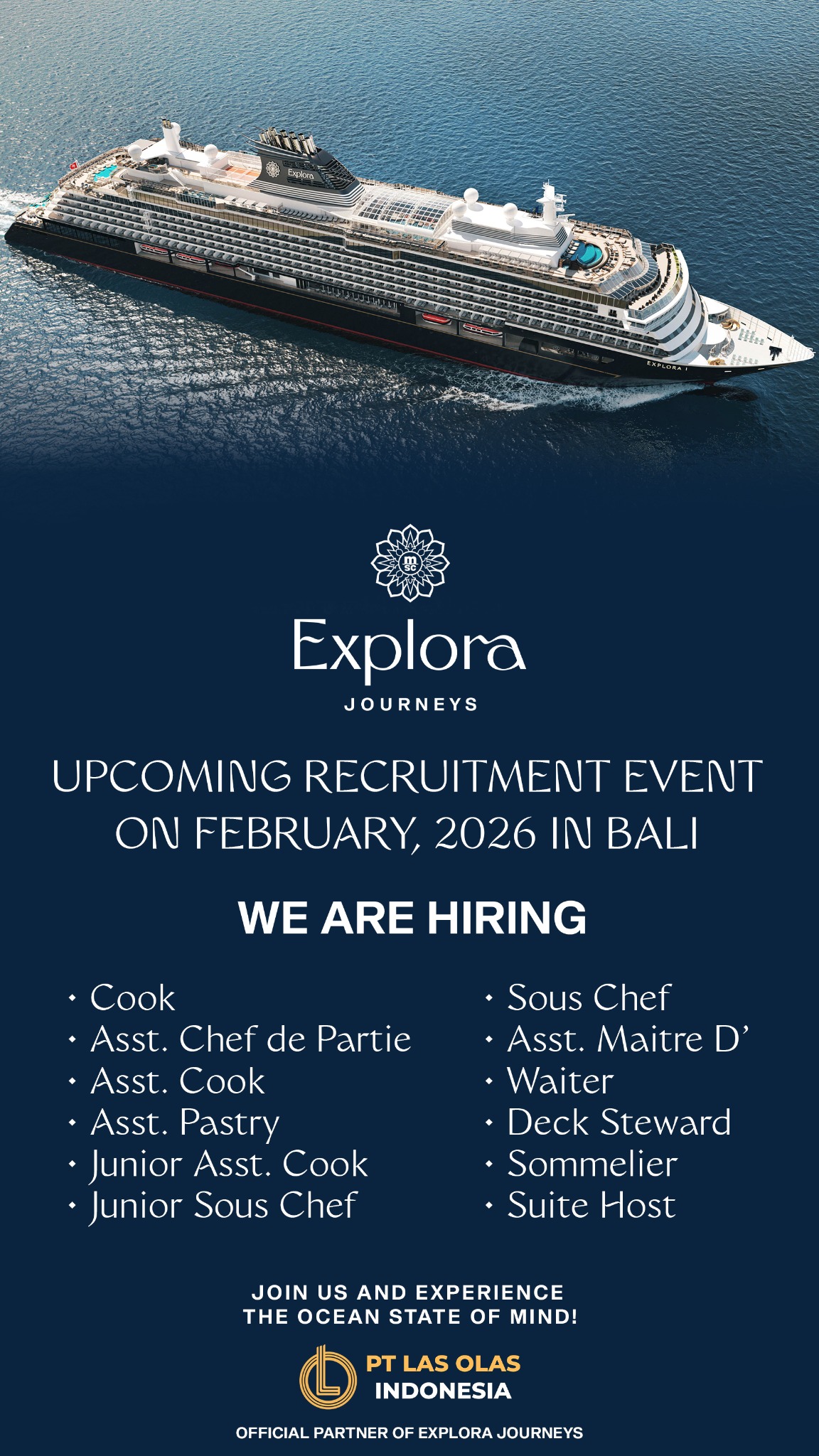 PT Las Olas Indonesia Facebook ad from Jan 9, 2026