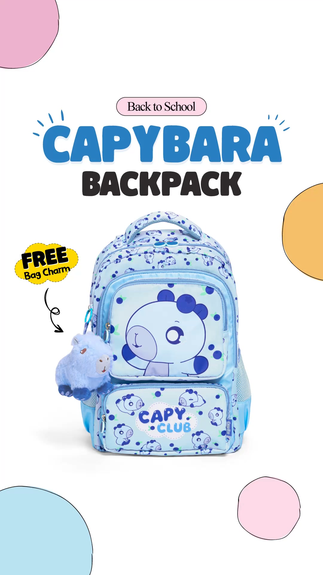 CAPY ERA Facebook ad: FREE Bag Charm