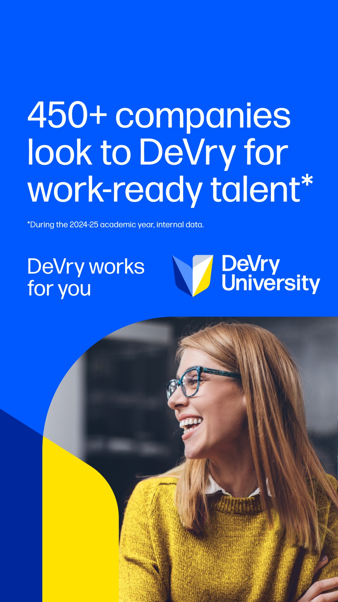 DeVry University Facebook ad
