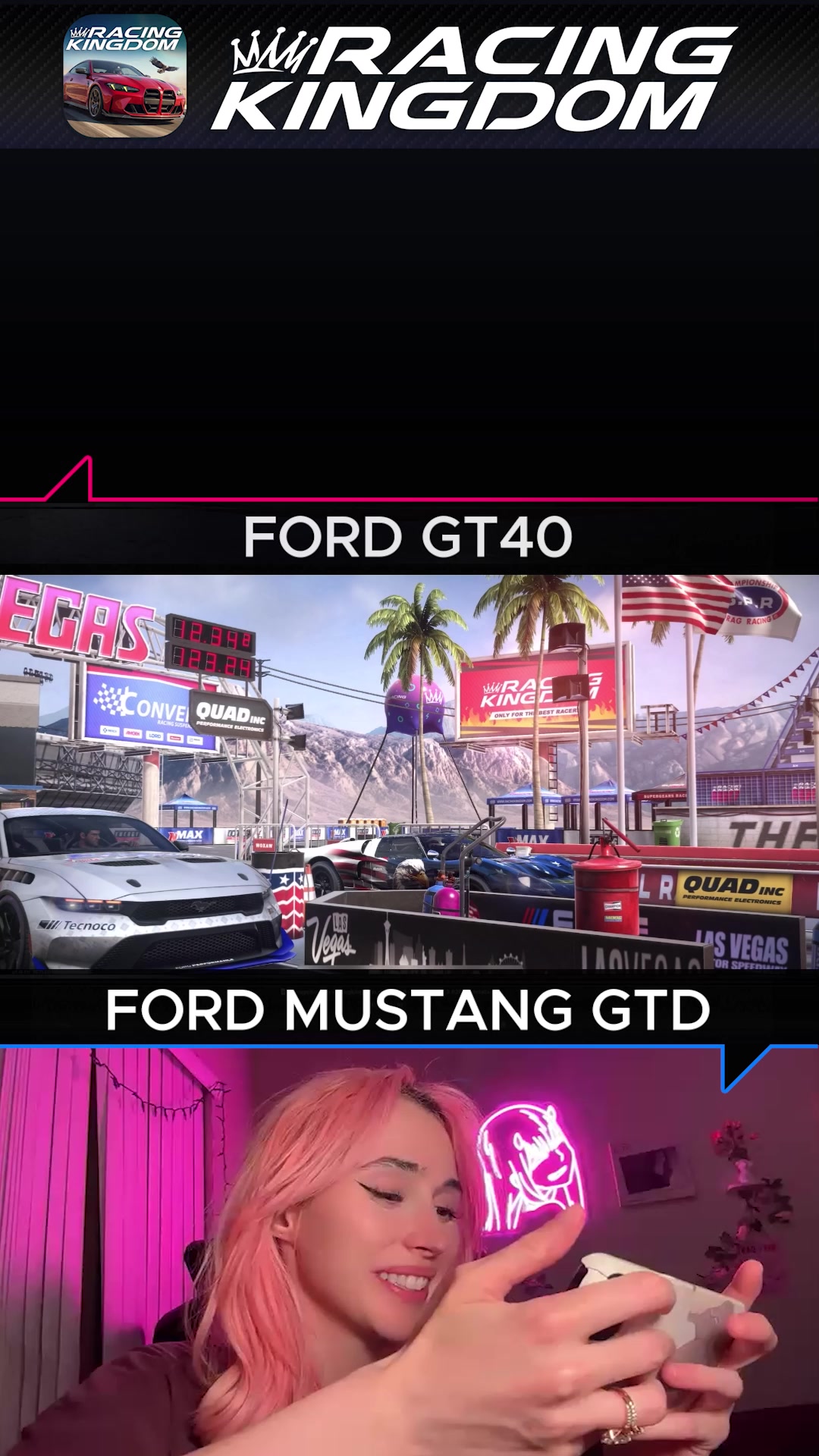 Racing Kingdom Facebook ad: Play Without Ads