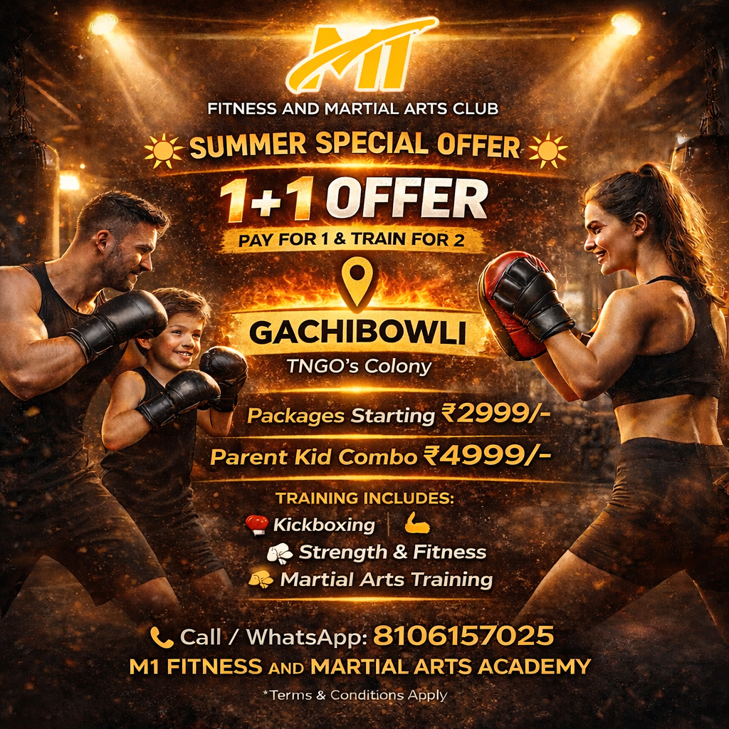 M1 Fitness Facebook ad: Chat with us