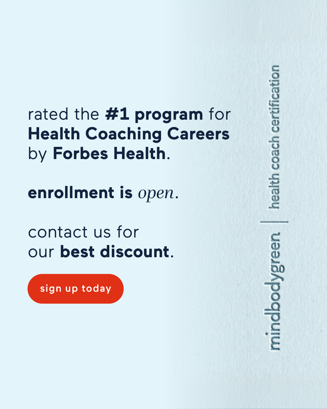 mindbodygreen Institute Facebook ad