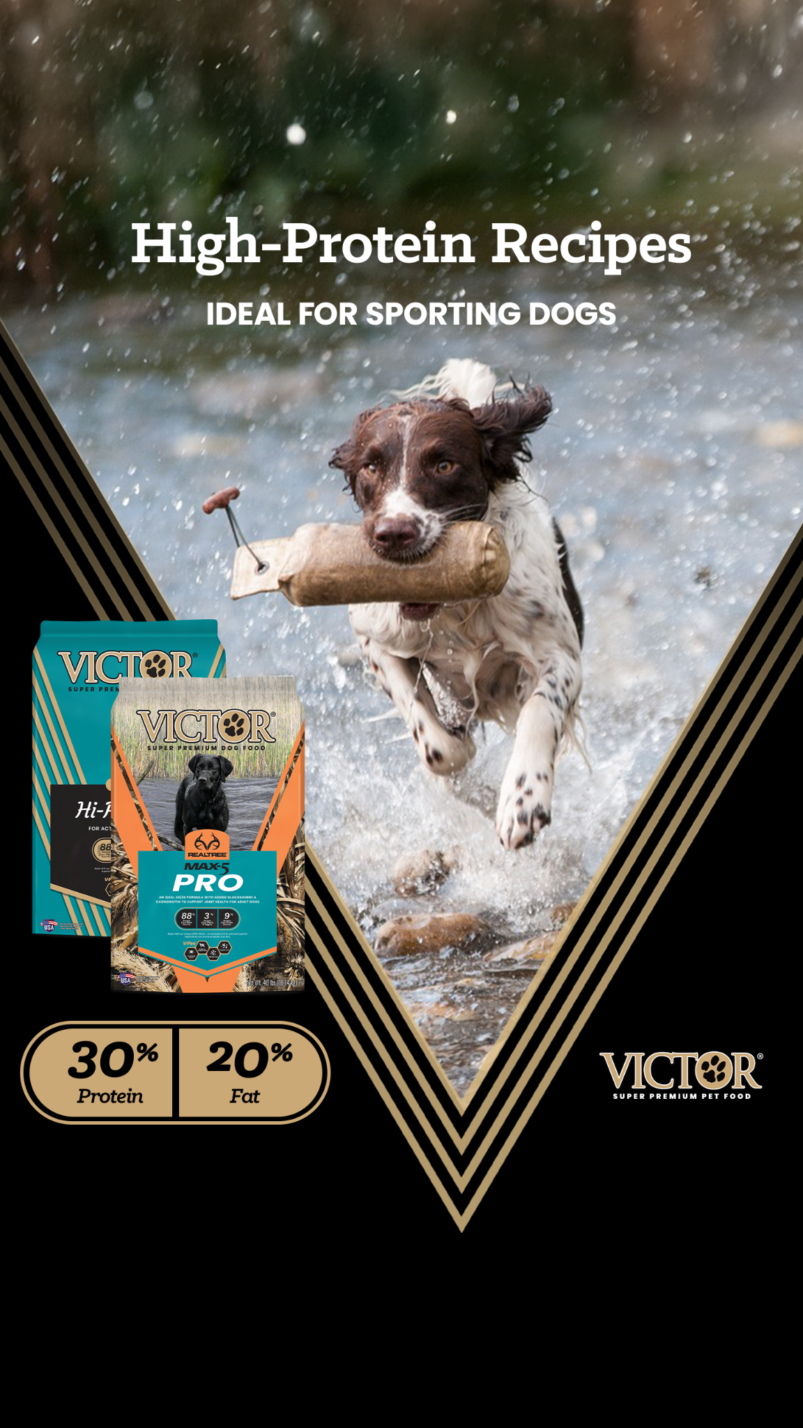 VICTOR Super Premium Pet Food Facebook ad
